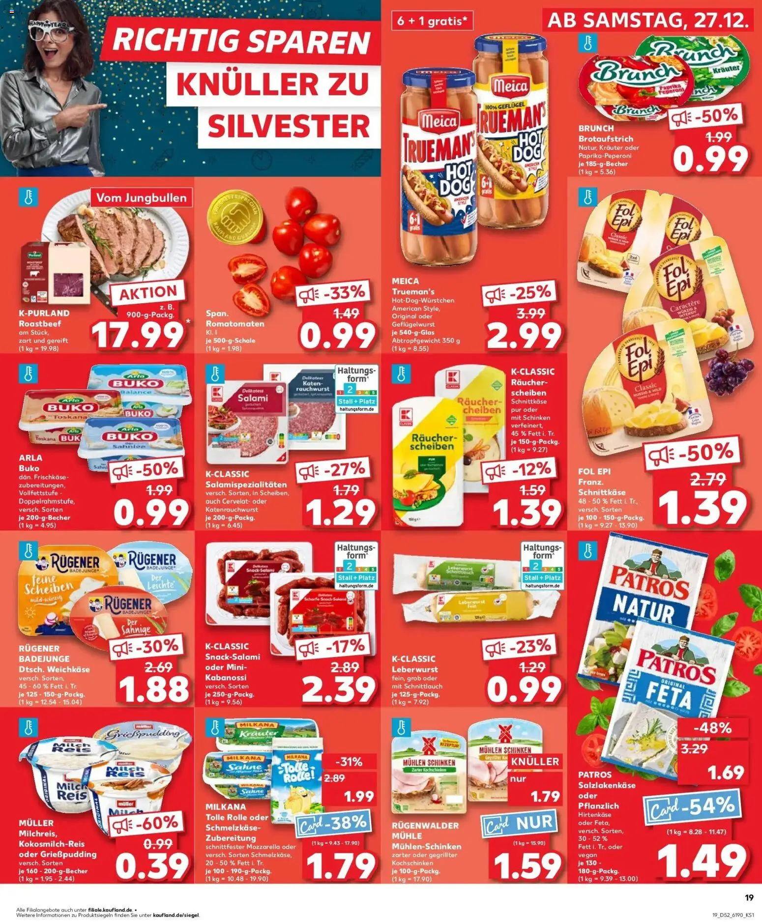 Kaufland prospekt Krefeld	 – gültig ab 28.12.2025 | Seite: 19 | Produkte: Feta, Milkana, Mozzarella, Sahne
