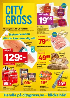 City Gross - erbjudanden - Förhandsvisning av reklamblad från butik City Gross aktuell från 04.08.2025