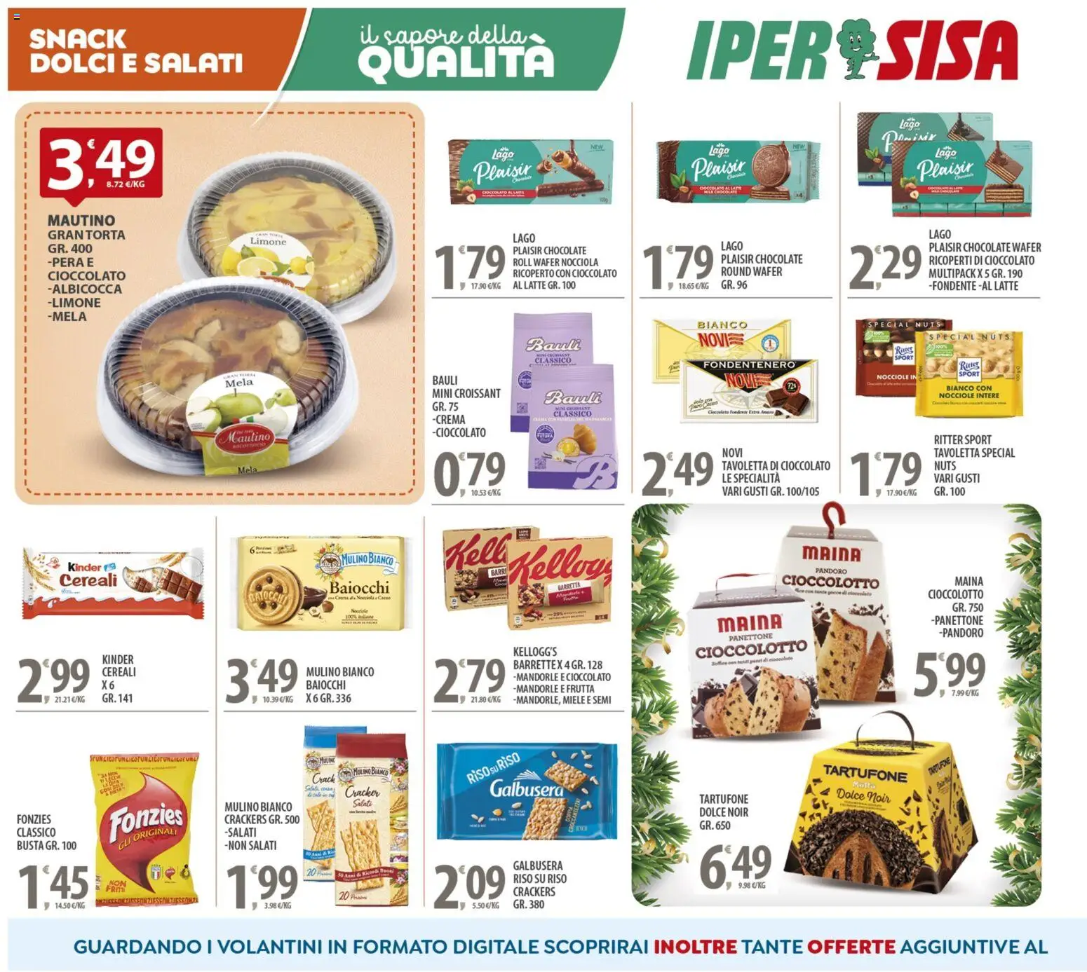 Volantino SISA del 14.11.2025 | Pagina: 12 | Prodotti: Riso, Mandorle, Panettone, Croissant