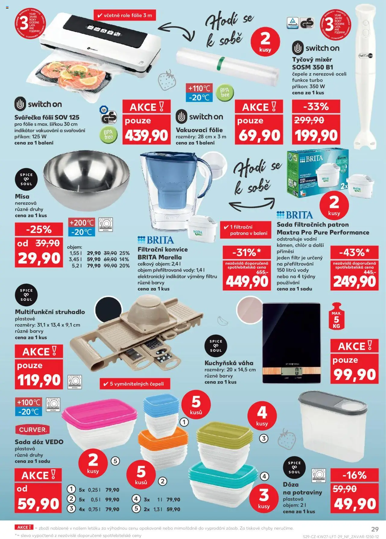 Kaufland leták od 02.07.2025 | Strana: 29 | Produkty: Svářečka, Váha, Kuchyňská váha, Multifunkční struhadlo