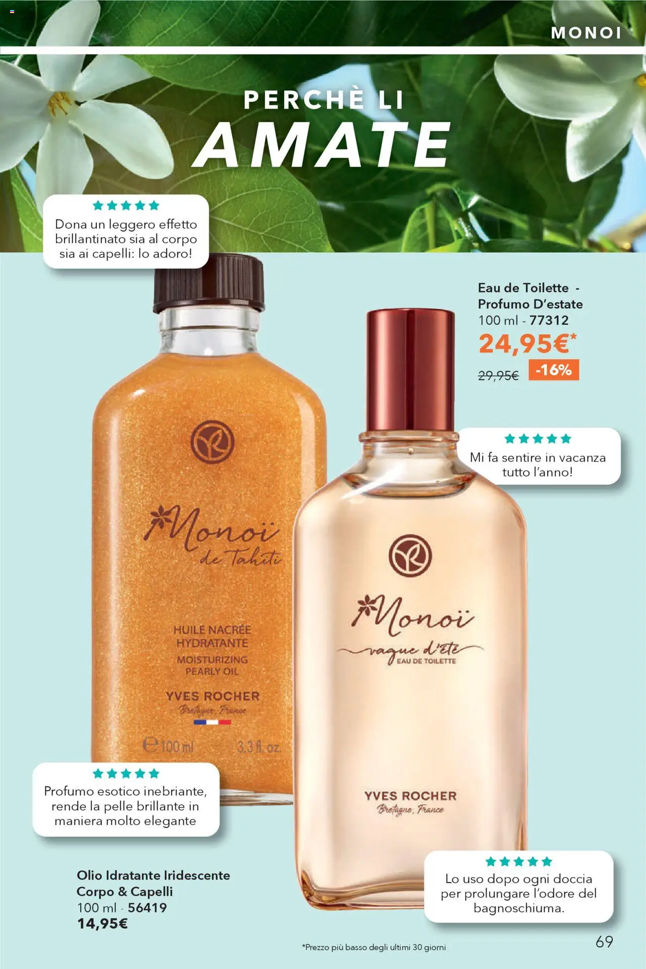 Volantino Yves Rocher del 23.09.2025 | Pagina: 69 | Prodotti: Olio, Doccia, Profumo