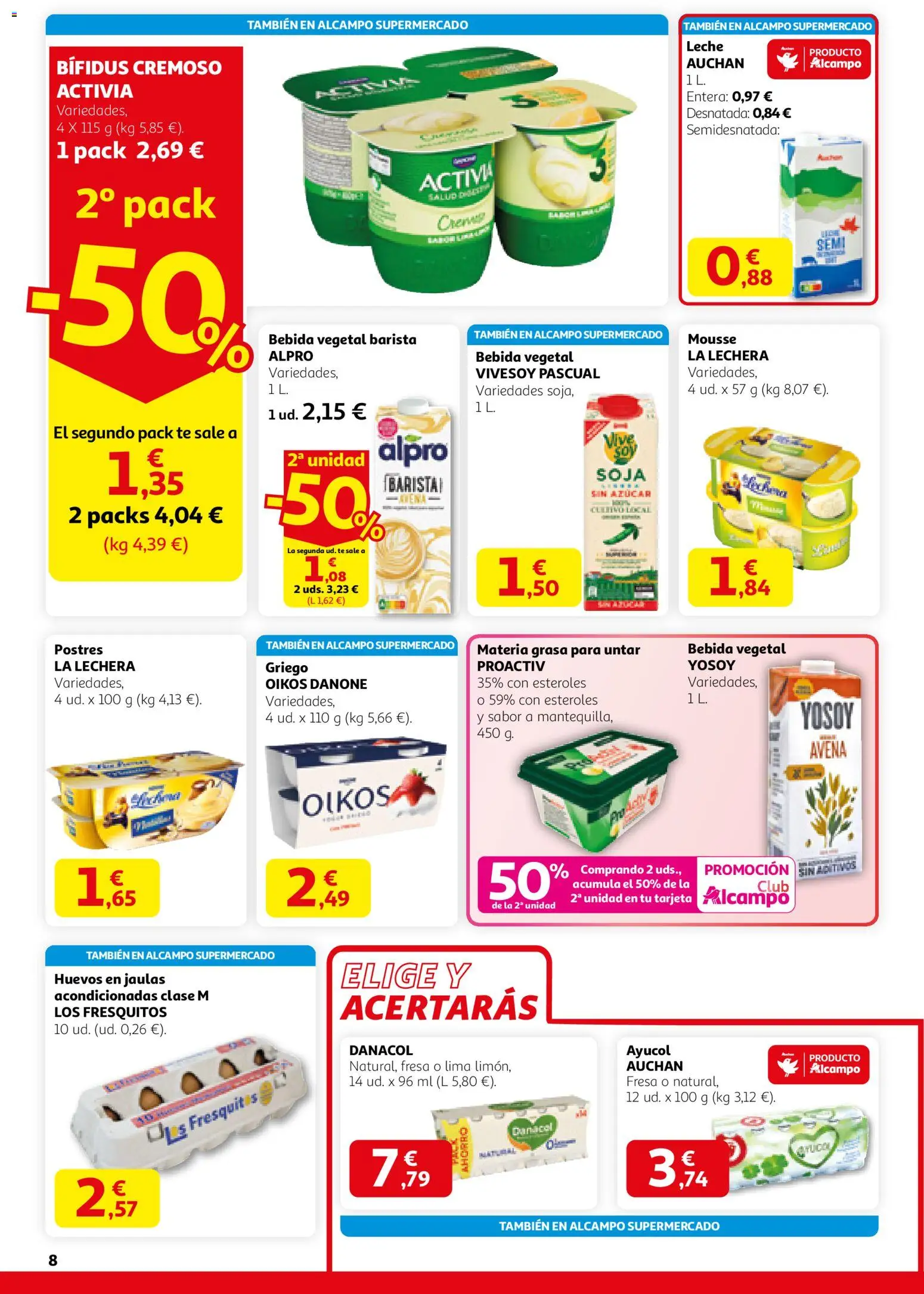 Alcampo - HP Nacional Unificado │ válido desde el 12.02.2026 | Página: 8 | Productos: Lima, Mousse, Leche, Té