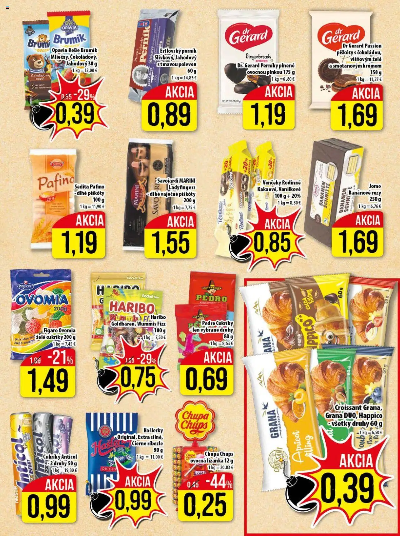 Nové Klas akcie – leták je platný od 06.10.2025 | Strana: 11 | Produkty: Ríbezle, Croissant, Cukríky