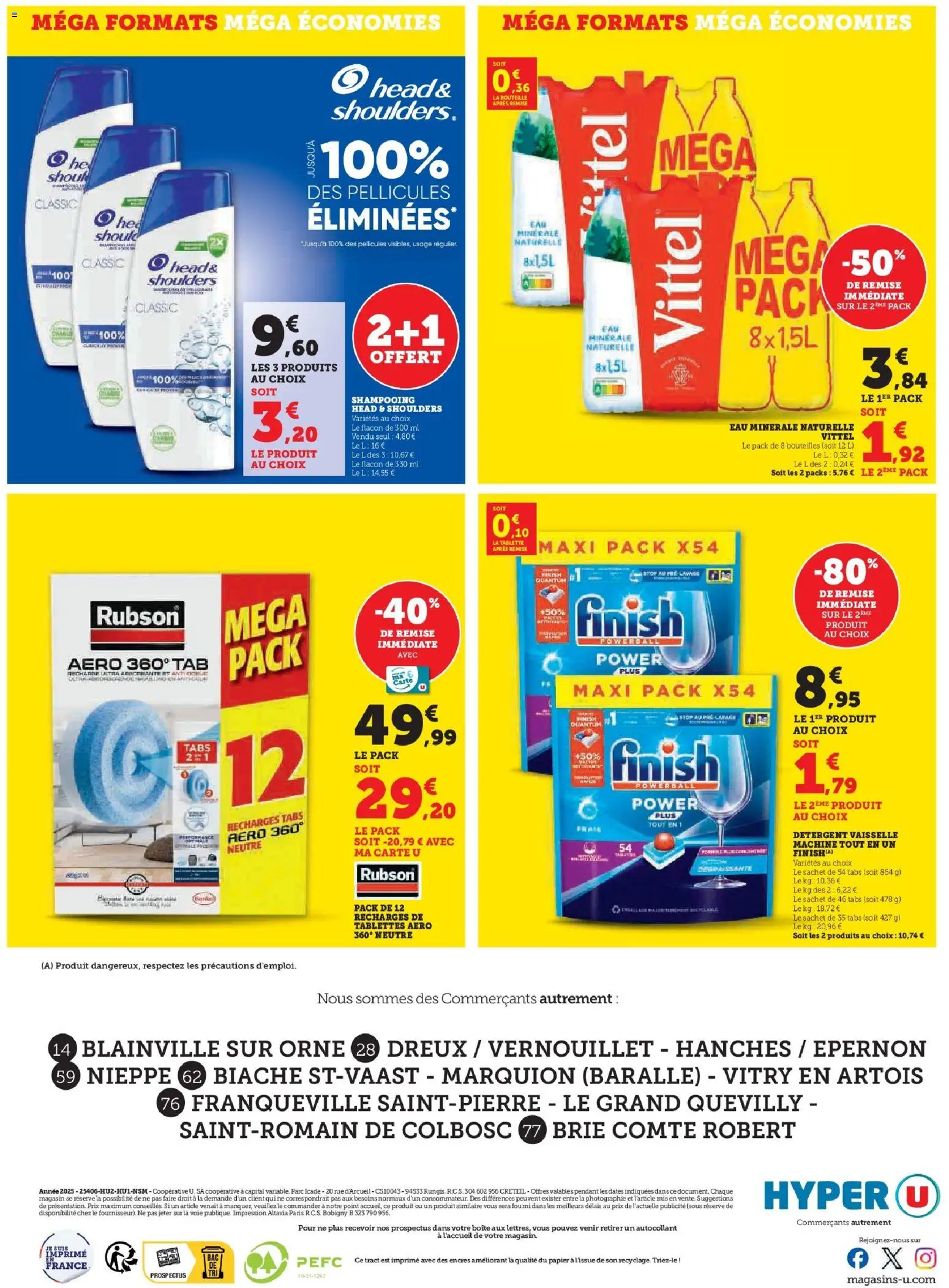 {H1} | Page: 16 | Produits: Eau minérale, Eau minérale naturelle, Vittel, Brie