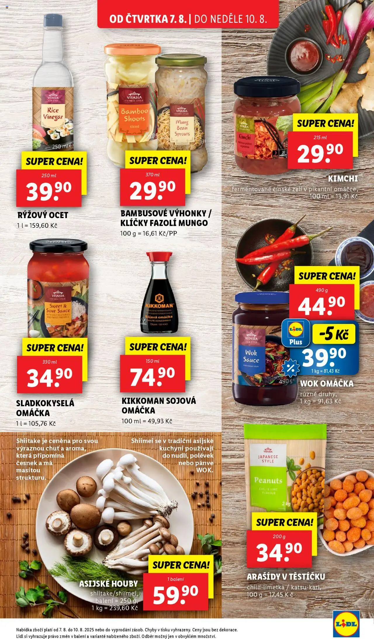 Lidl leták od 07.08.2025 | Strana: 19 | Produkty: Ocet, Kimchi, Arašídy, Rýžový ocet