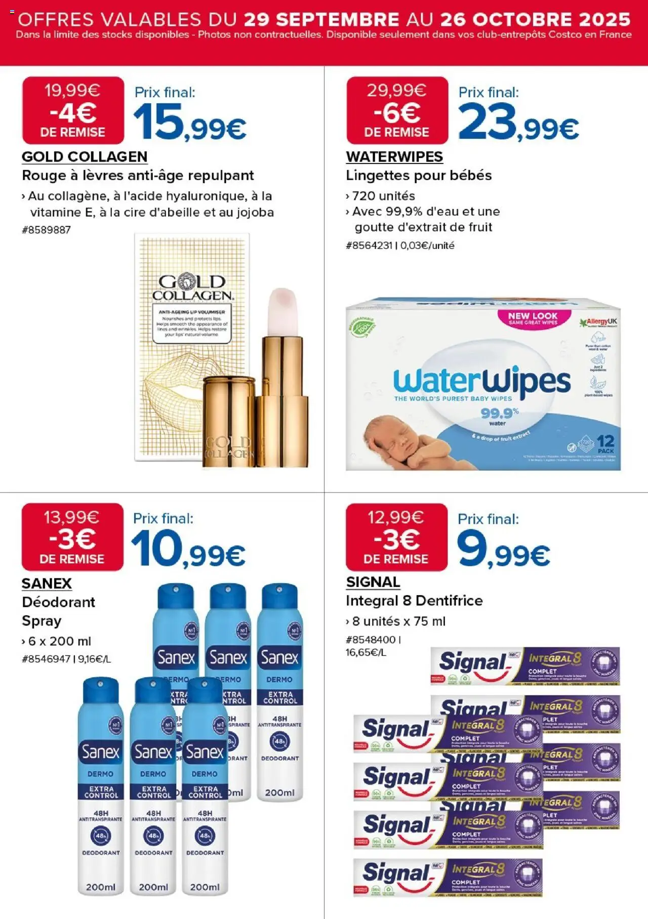 {H1} | Page: 8 | Produits: Cire, Déodorant, Dentifrice, Thé