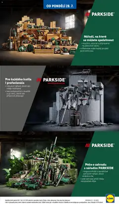Lidl leták - Spotřební zboží od 28.07.2025 | Strana: 7 | Produkty: Parkside, Zahrada, Nářadí Parkside, Nářadí
