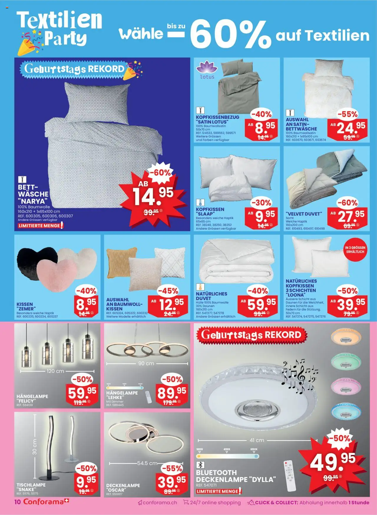 Conforama Aktionen Sofortrabatt – gültig ab 03.09.2025 | Seite: 10 | Produkte: Kissen, Bett, Hülle, Bettwäsche