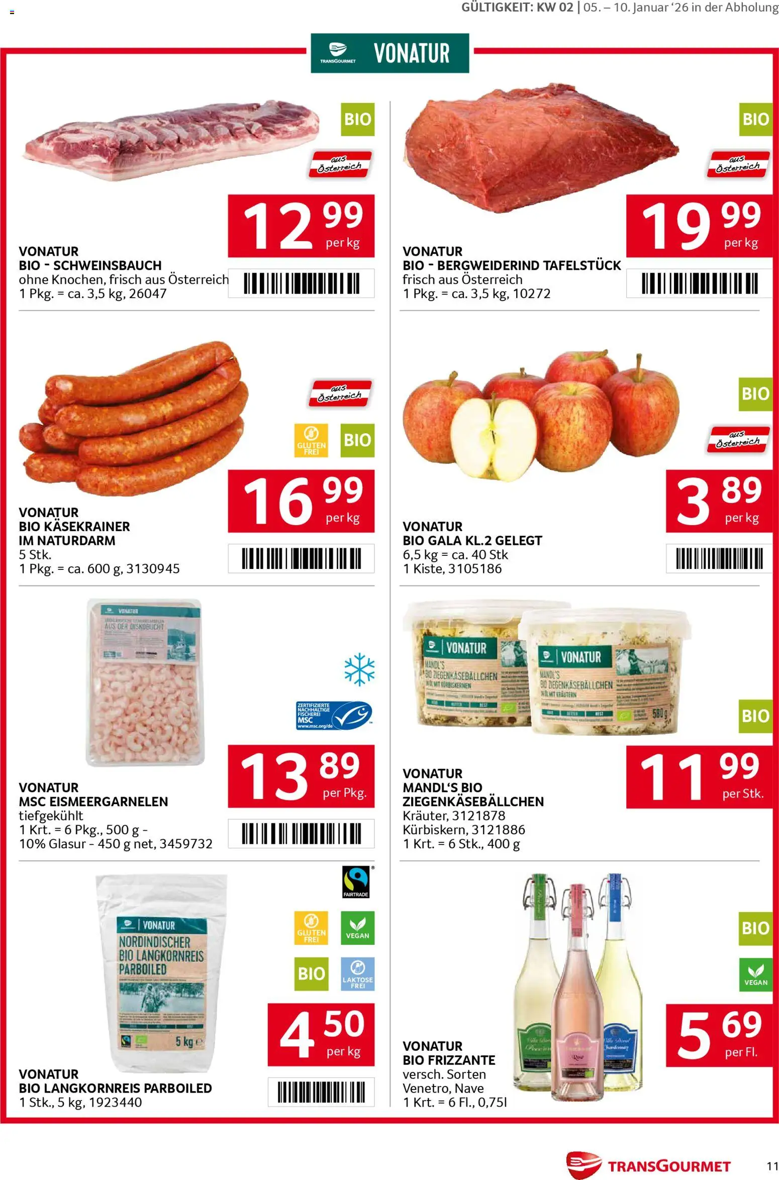 Transgourmet Flugblatt gültig ab 05.01.2026 | Seite: 11
