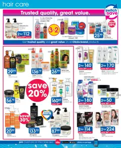 Clicks Specials │ valid from 08.07.2025 | Page: 24 | Products: Shampoo, Hair oil, Hair color, Clay