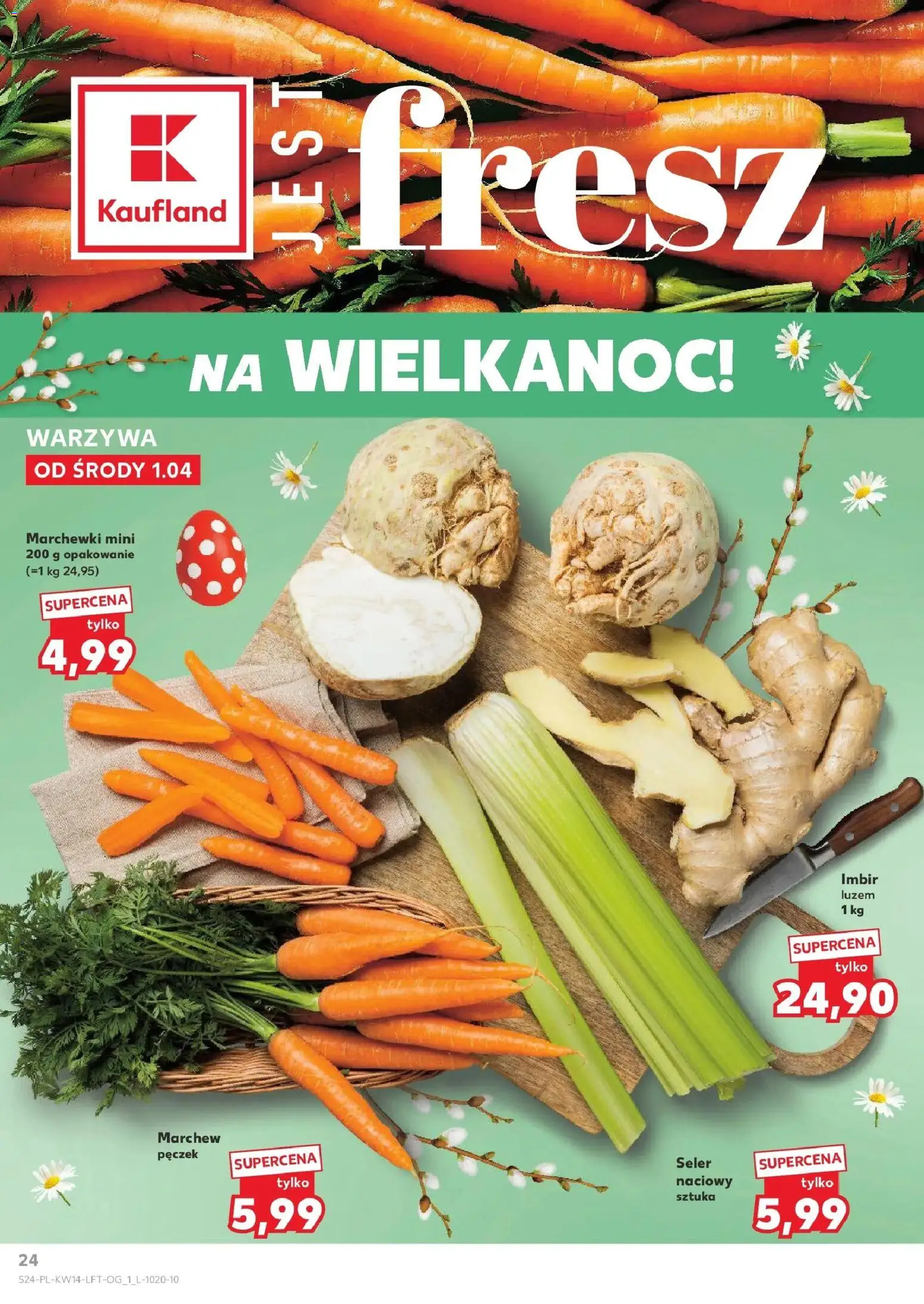 Kaufland gazetka od 01.04.2026 | Strona: 24 | Produkty: Imbir, Warzywa