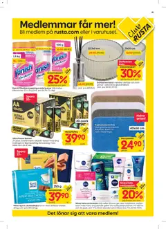 Rusta erbjudanden - Förhandsvisning av reklamblad från butik Rusta aktuell från 16.03.2026 | Sida: 15 | Produkter: Badrumsmatta, Doft, Fläckborttagningsmedel, Kräm