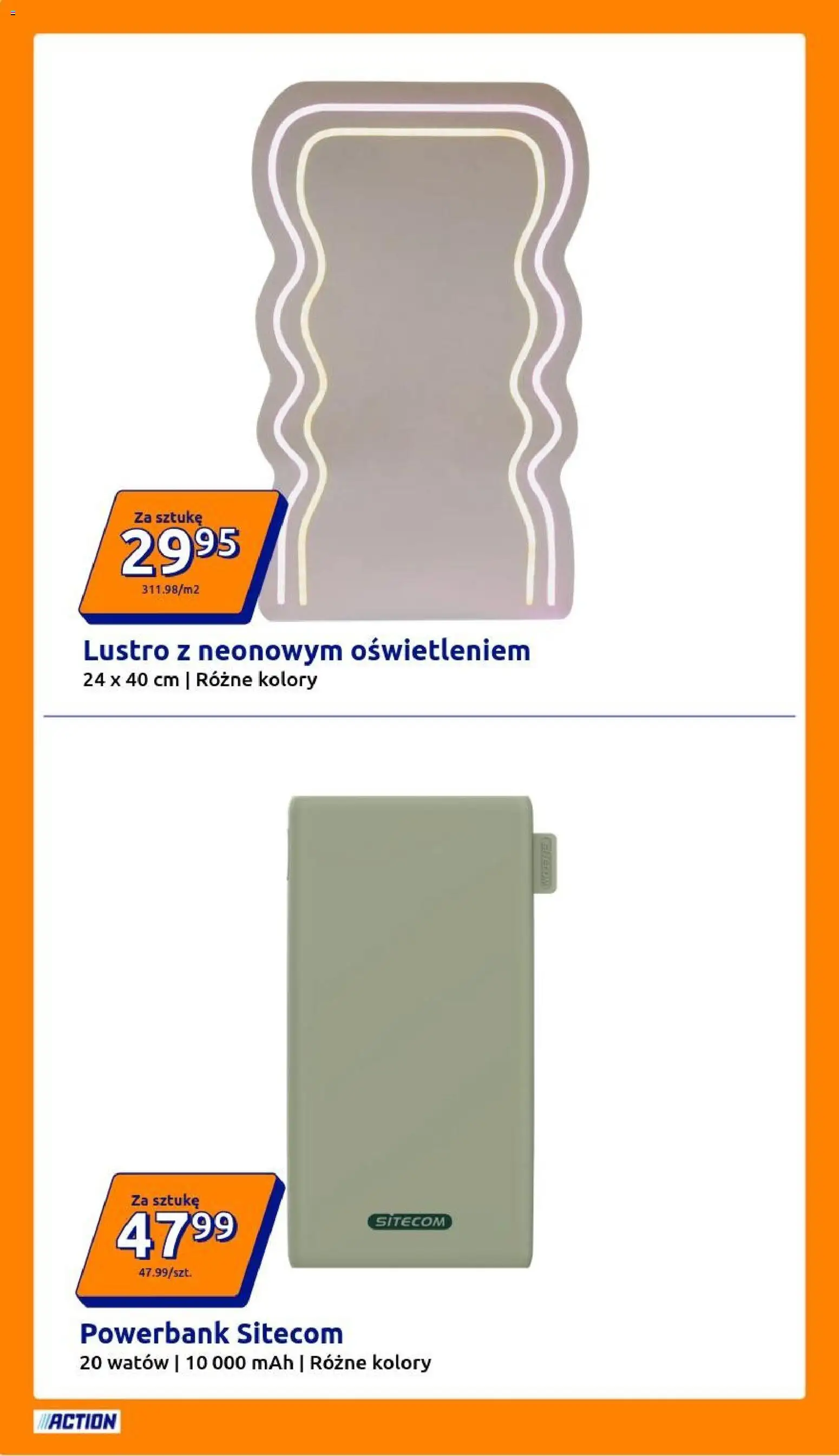 Action Gazetka od 25.02.2026 | Strona: 10 | Produkty: Powerbank, Lustro