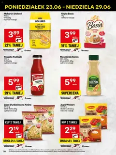Delikatesy Centrum Gazetka - Sklepy Własne od 23.06.2025 | Strona: 20 | Produkty: Mąka basia, Musztarda, Zupa, Makaron