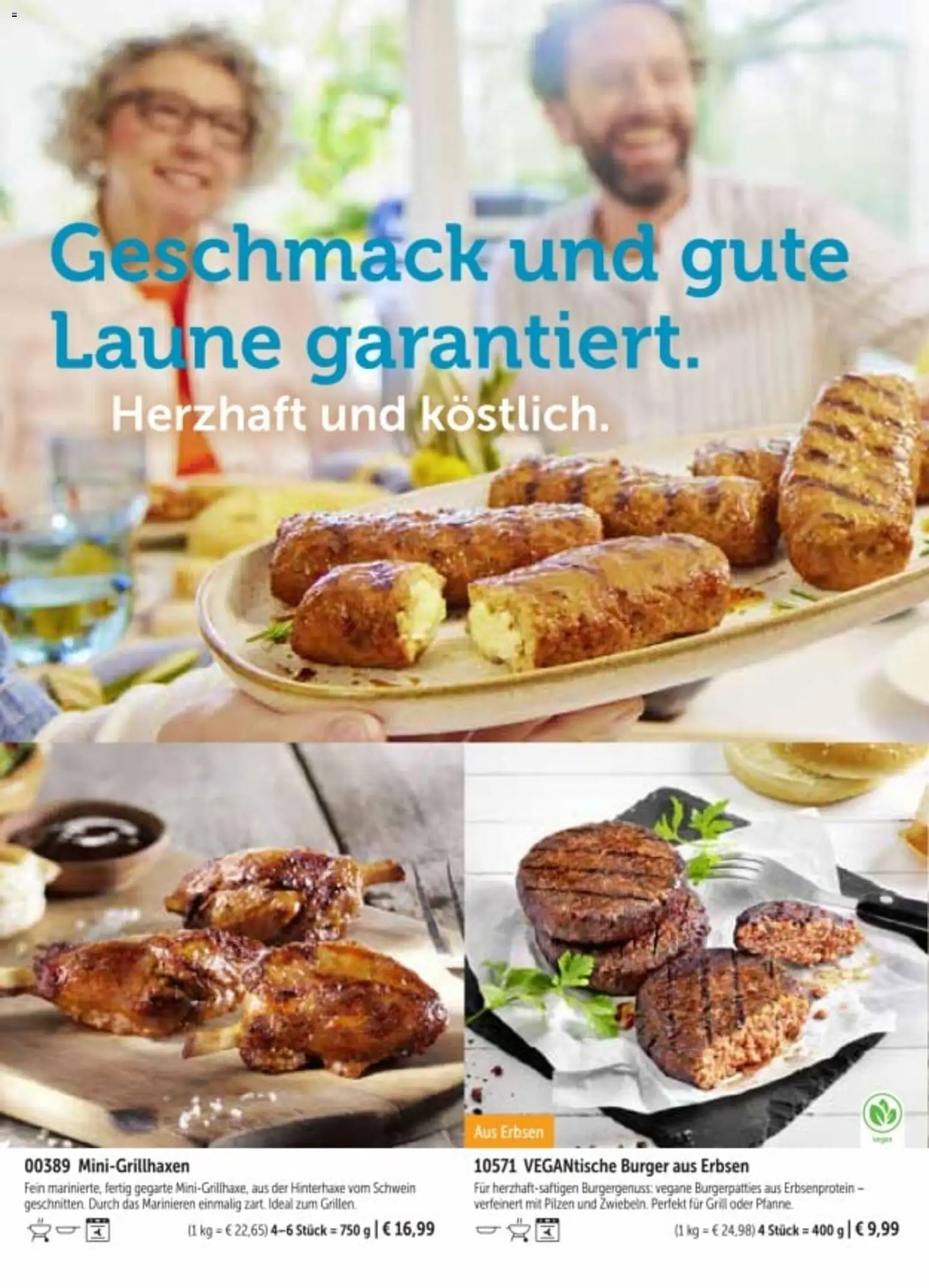 Bofrost Katalog Sommerprogramm – gültig ab 20.04.2026 | Seite: 4 | Produkte: Grill, Burger, Erbsen
