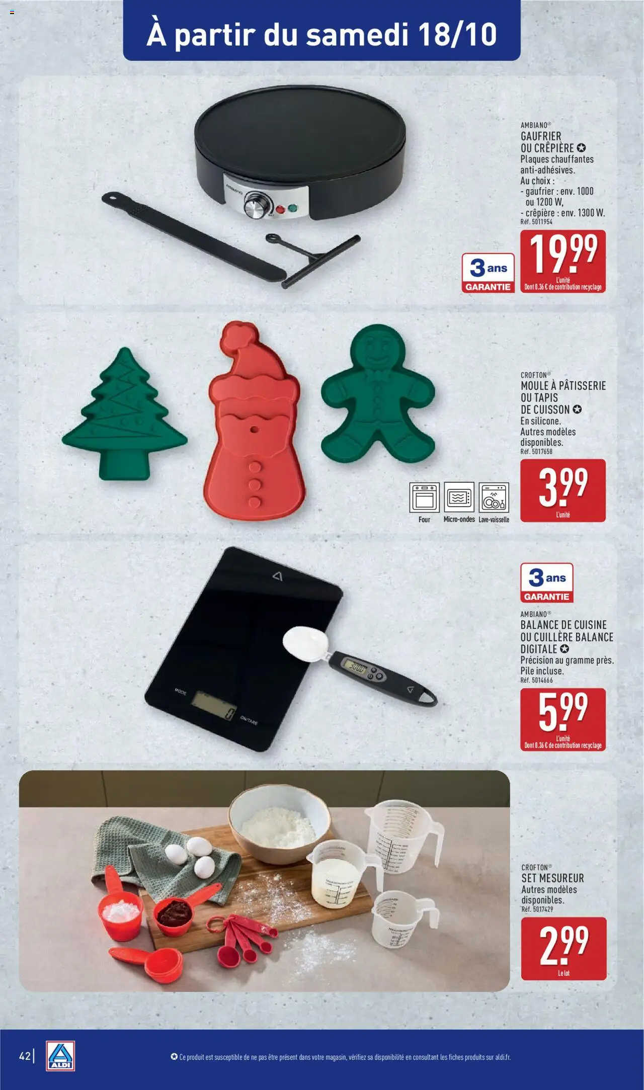 {H1} | Page: 44 | Produits: Four, Crêpière, Tapis, Balance de cuisine