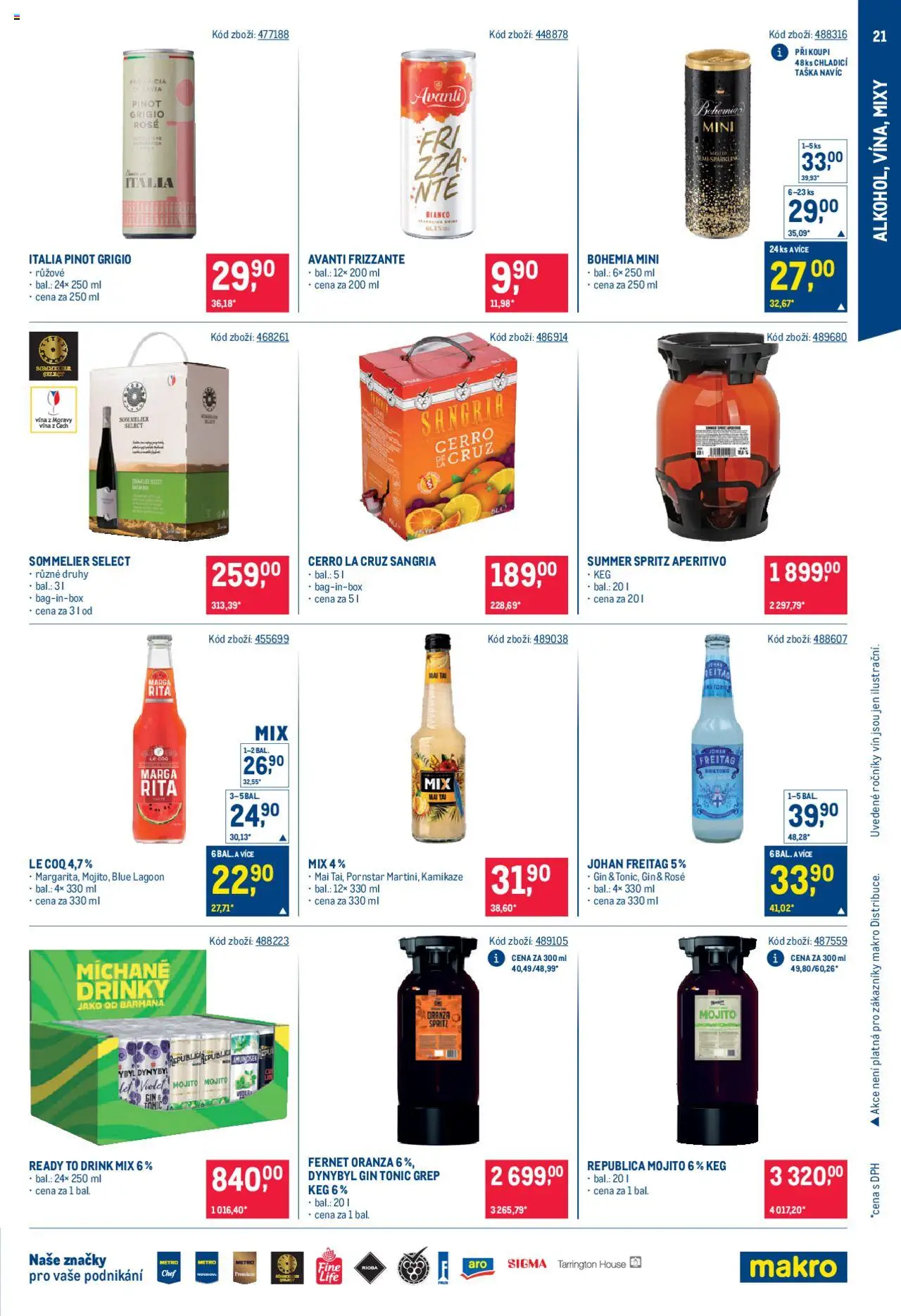 Makro leták - Street Food od 18.06.2025 | Strana: 21 | Produkty: Frizzante, Tonic, Avanti, Pinot Grigio