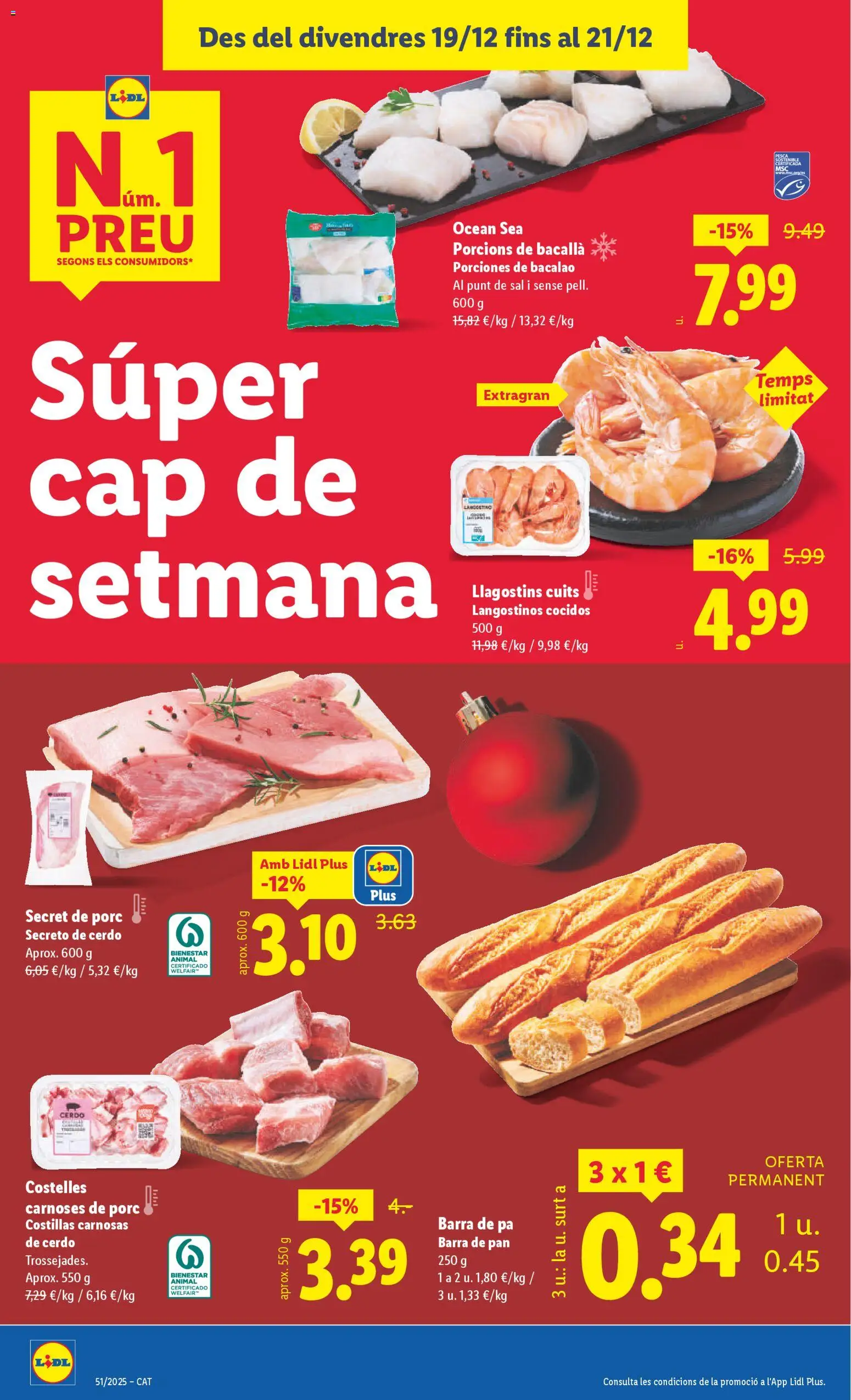 Lidl folleto │ válido desde el 15.12.2025 | Página: 30 | Productos: Pan, Cerdo, Langostino