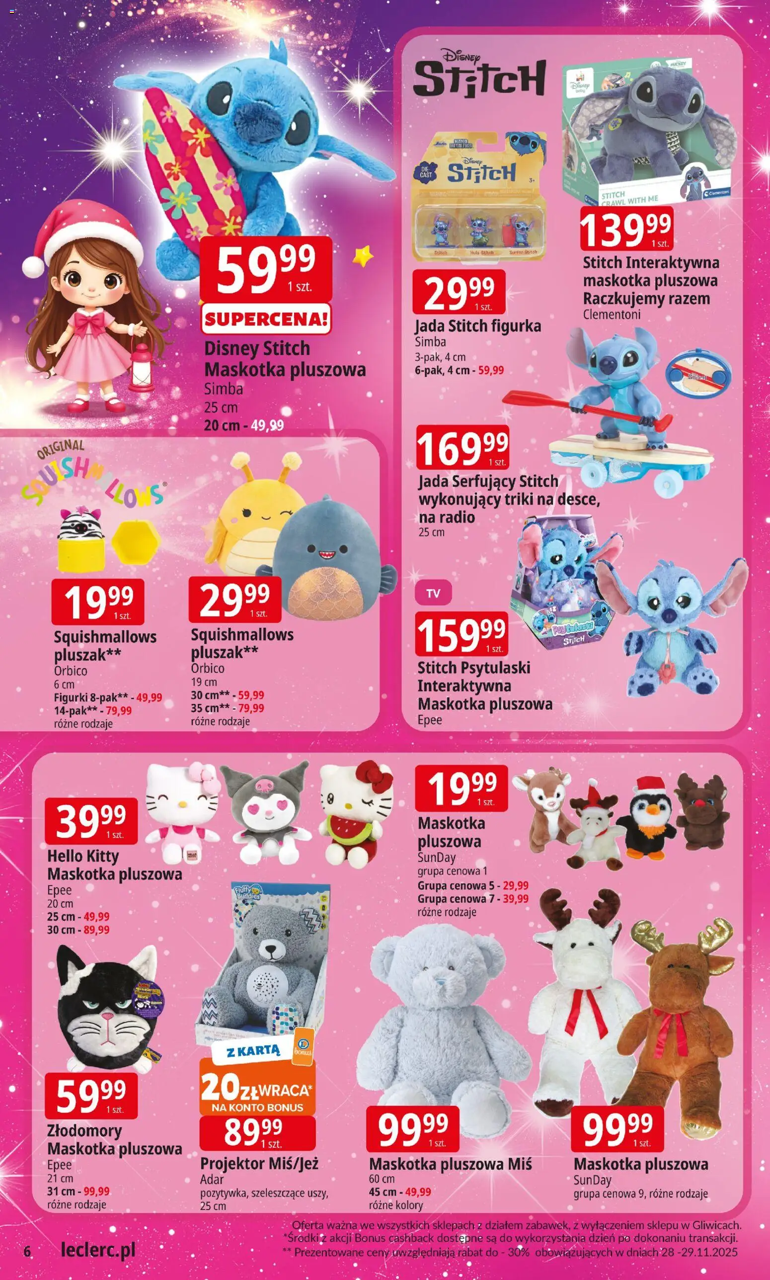 E.Leclerc Gazetka - Warszawa Jerozolimskie zabawki od 12.11.2025 | Strona: 6 | Produkty: Karta, Radio, Figurki