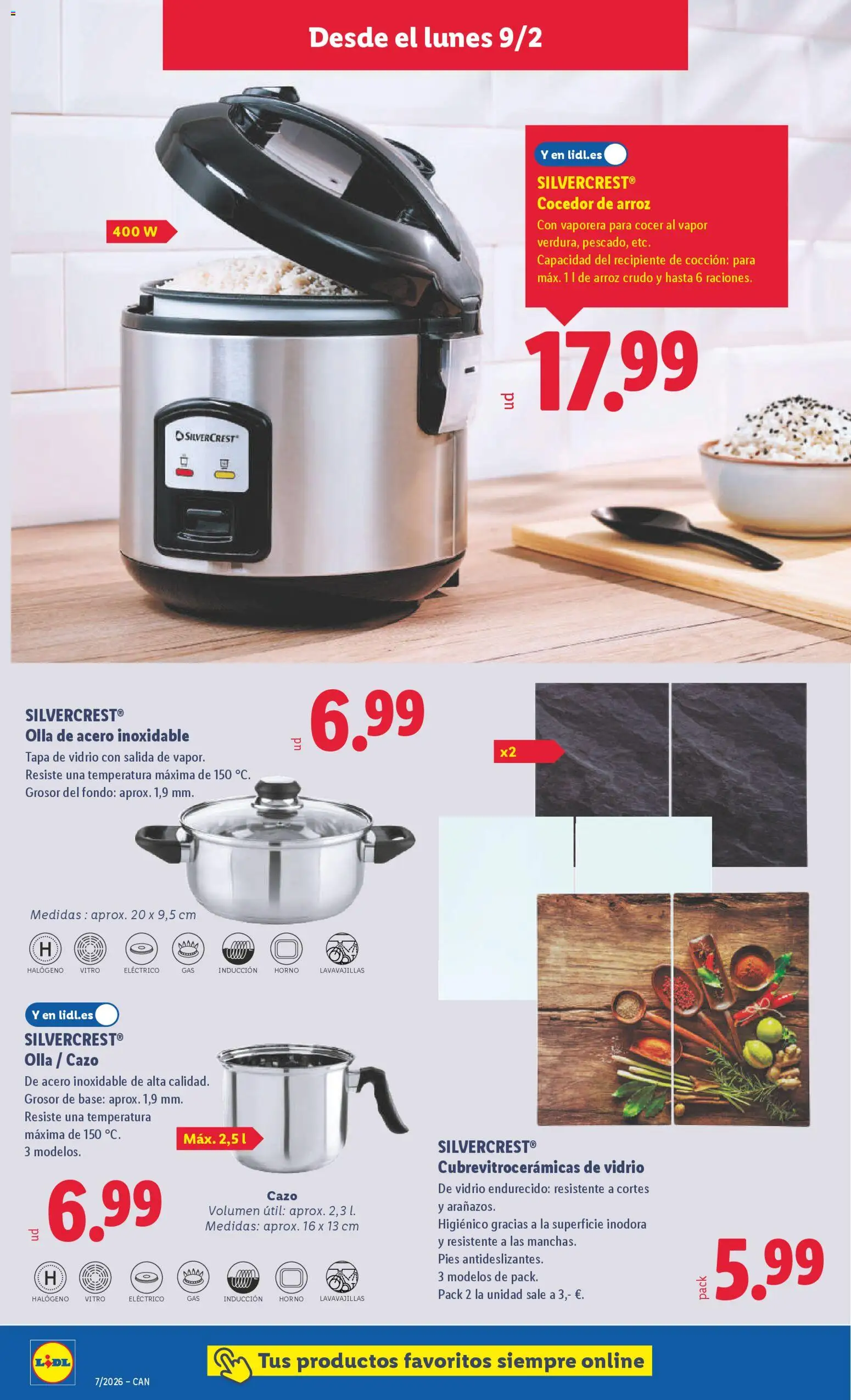 Lidl - Canarias │ válido desde el 09.02.2026 | Página: 8 | Productos: Arroz, Horno, Lavavajillas