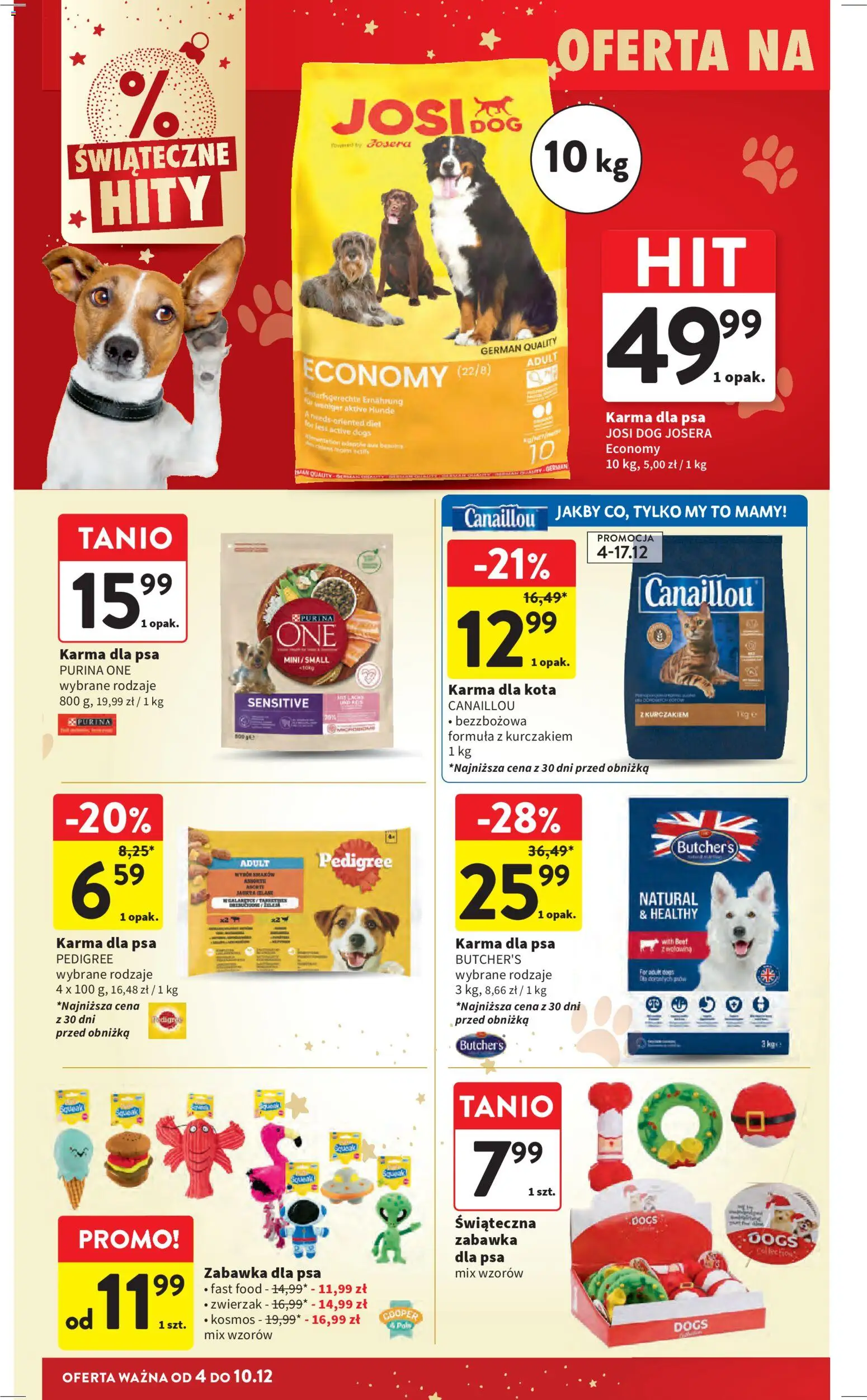 Intermarche Gazetka od 04.12.2025 | Strona: 56 | Produkty: Pedigree, Zabawka dla psa, Karma dla kota, Karma dla psa