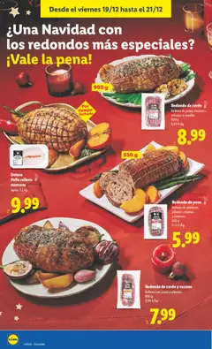 Vista previa Redondo de cerdo, Relleno de pasas, orejones, piñones y ciruelas. 900 g válido desde el 15.12.2025 | Página: 34 | Productos: Cerdo, Manzana