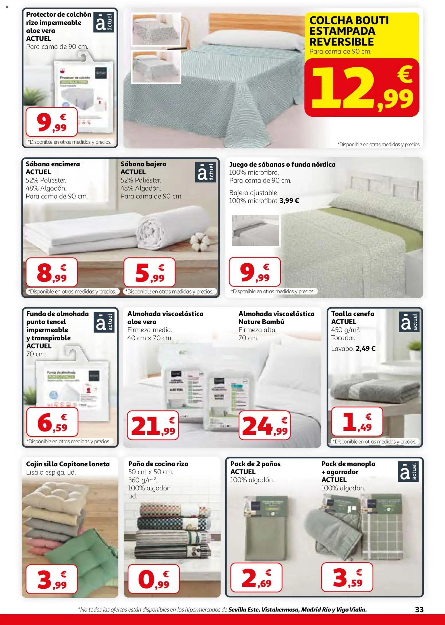 Alcampo folleto │ válido desde el 26.02.2026 | Página: 33 | Productos: Colchon, Funda, Cama, Silla