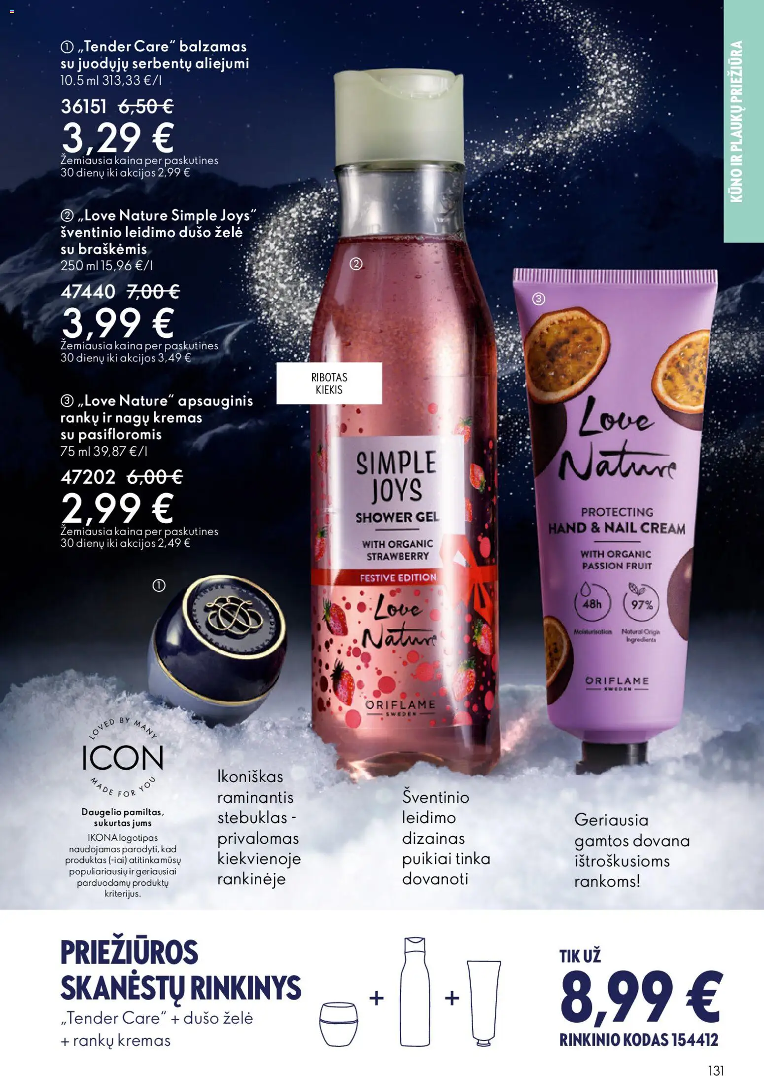 Oriflame akcijos nuo 10.12.2025 | Puslapis: 131 | Prekių: Balzamas, Kremas, Dušo želė
