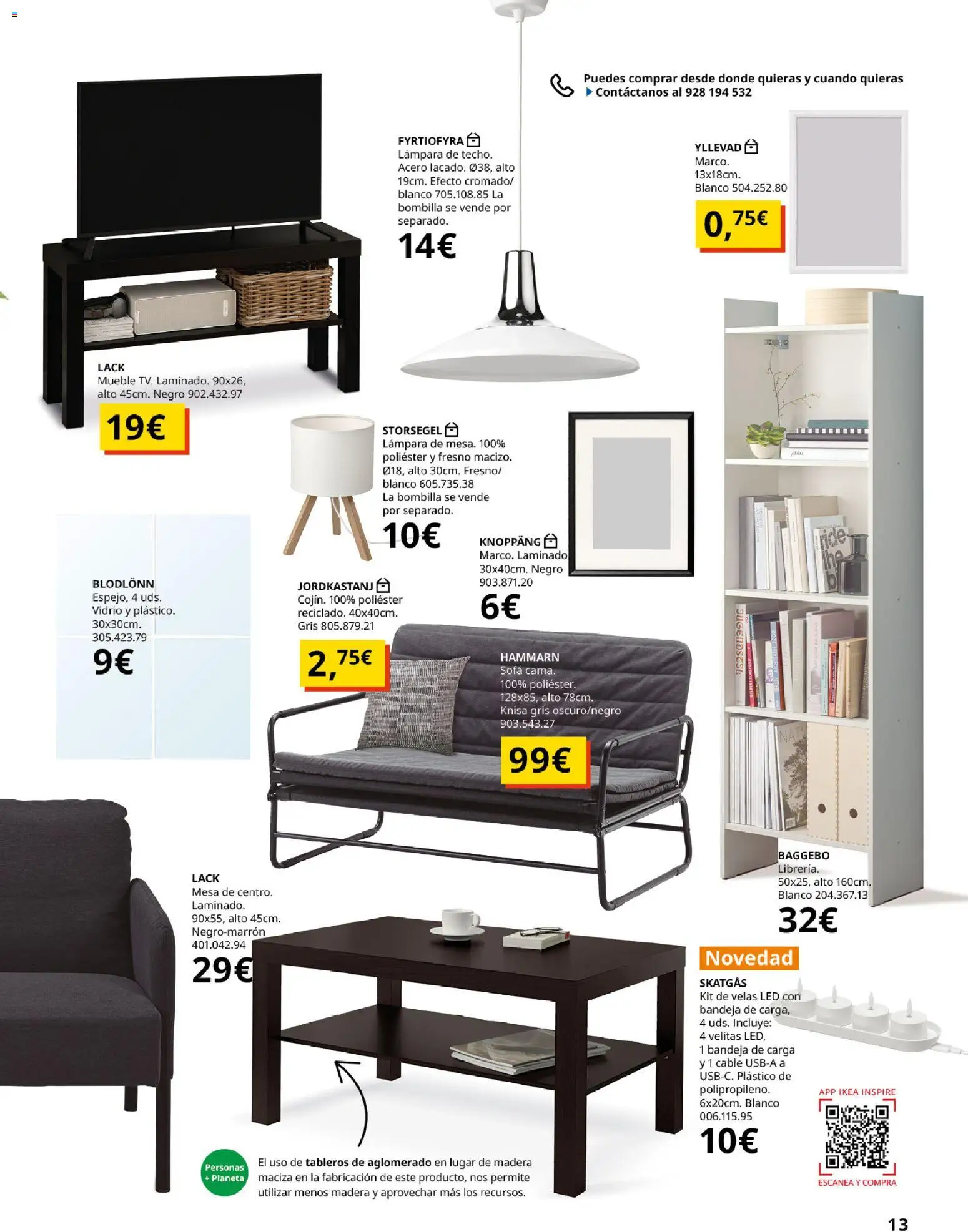 IKEA - Precios bajos │ válido desde el 13.04.2026 | Página: 13 | Productos: Bandeja, Mesa, Βραχιόλι, Lámpara