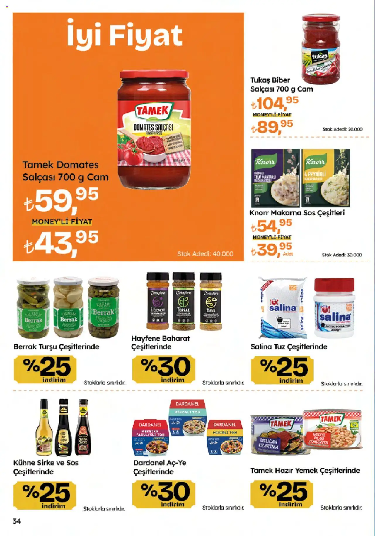 Migros Katalog - Migroskop - 26.06.2025 tarihinden itibaren geçerlidir | Sayfa: 34 | Ürünler: Domates, Baharat, Sos, Tuz