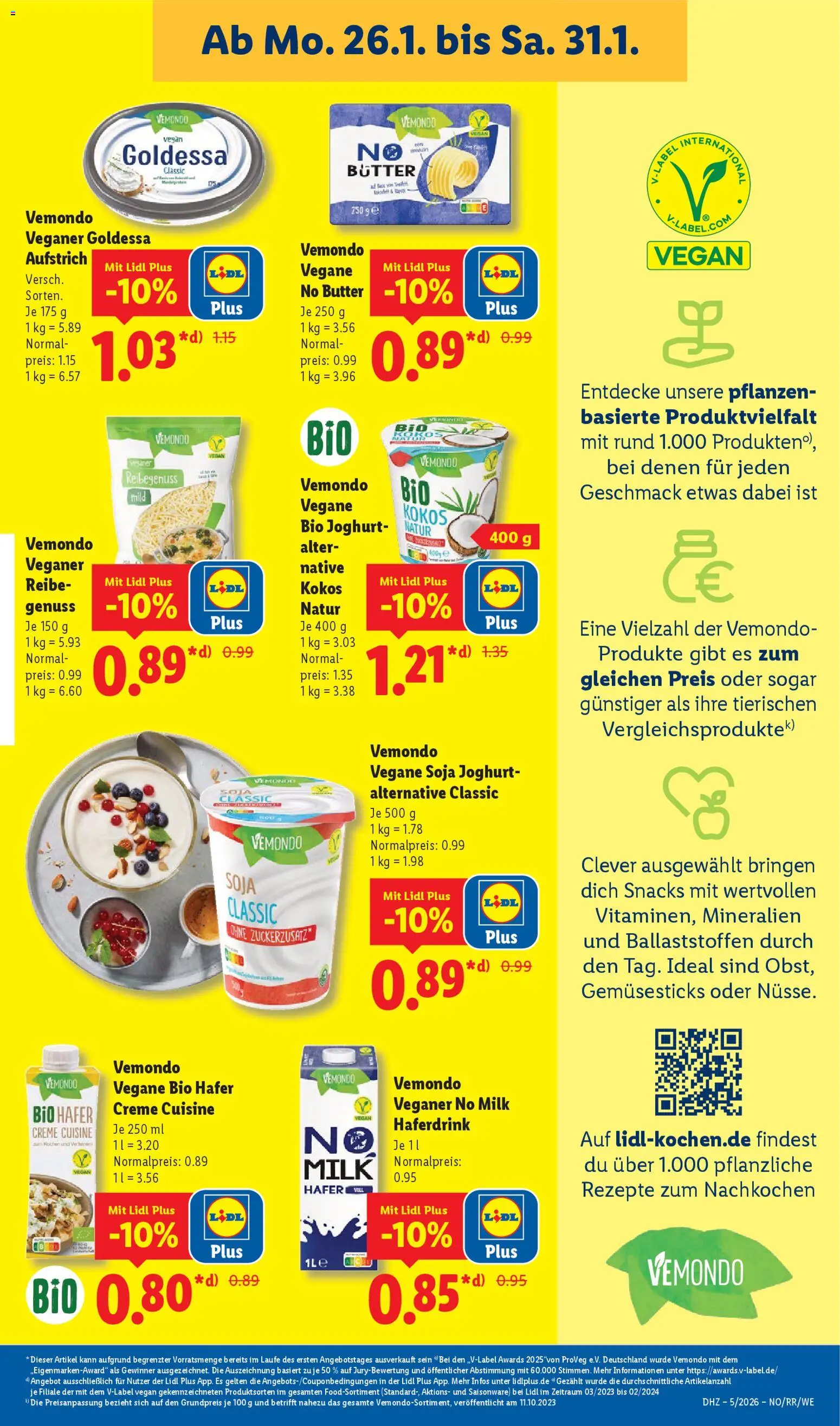 Lidl Prospekt Lüchow – gültig ab 26.01.2026 | Seite: 19 | Produkte: Butter, Joghurt, Creme, Haferdrink