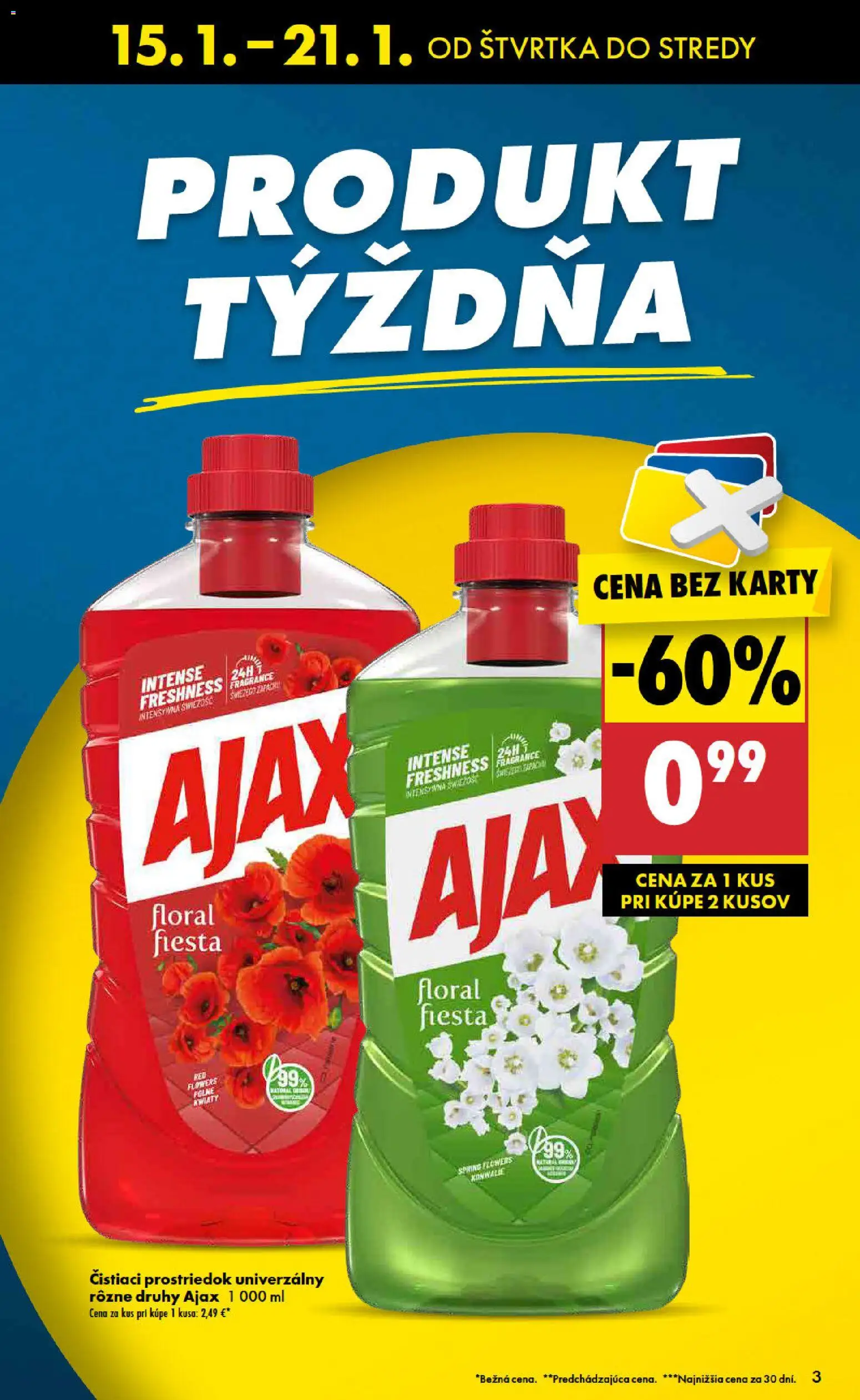 Nové Biedronka akcie – leták je platný od 15.01.2026 | Strana: 3 | Produkty: Čistiaci prostriedok