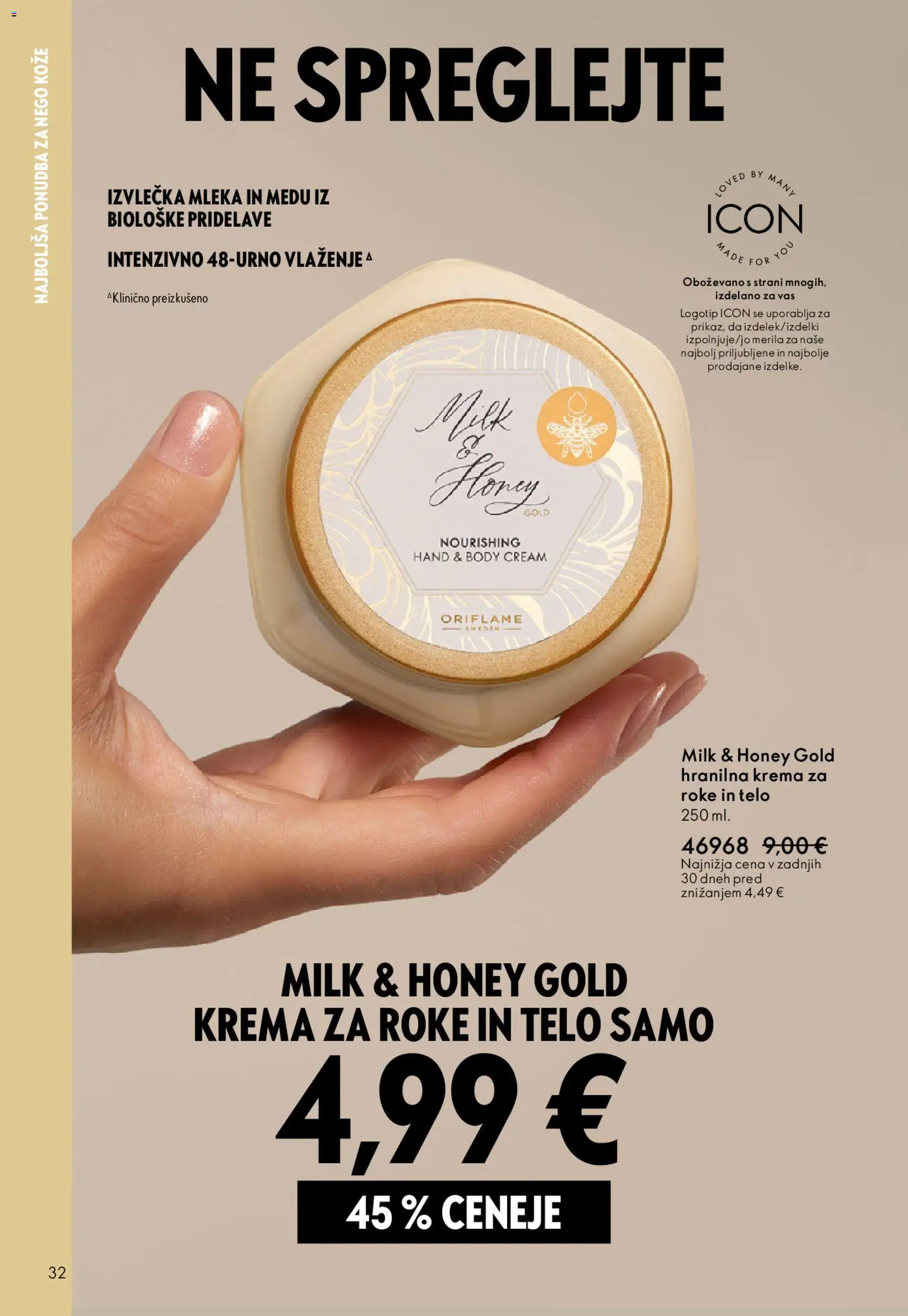Novi Oriflame katalog ponudbe – veljaven od 22.04.2026 | Stran: 32 | Izdelki: Krema, Krema za roke