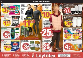 Löytötex-mainoslehti voimassa 17.09.2025 alkaen