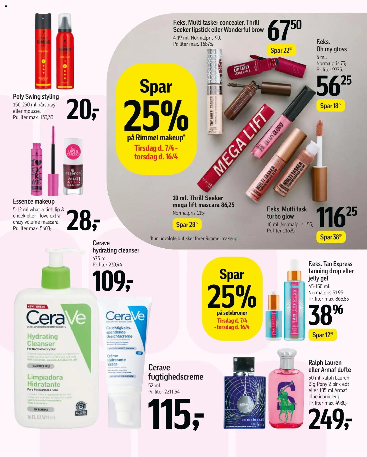 Føtex tilbudsavis – gyldig fra 07.04.2026 | Side: 43 | Produkter: Mascara, Hårspray, Creme, Tasker