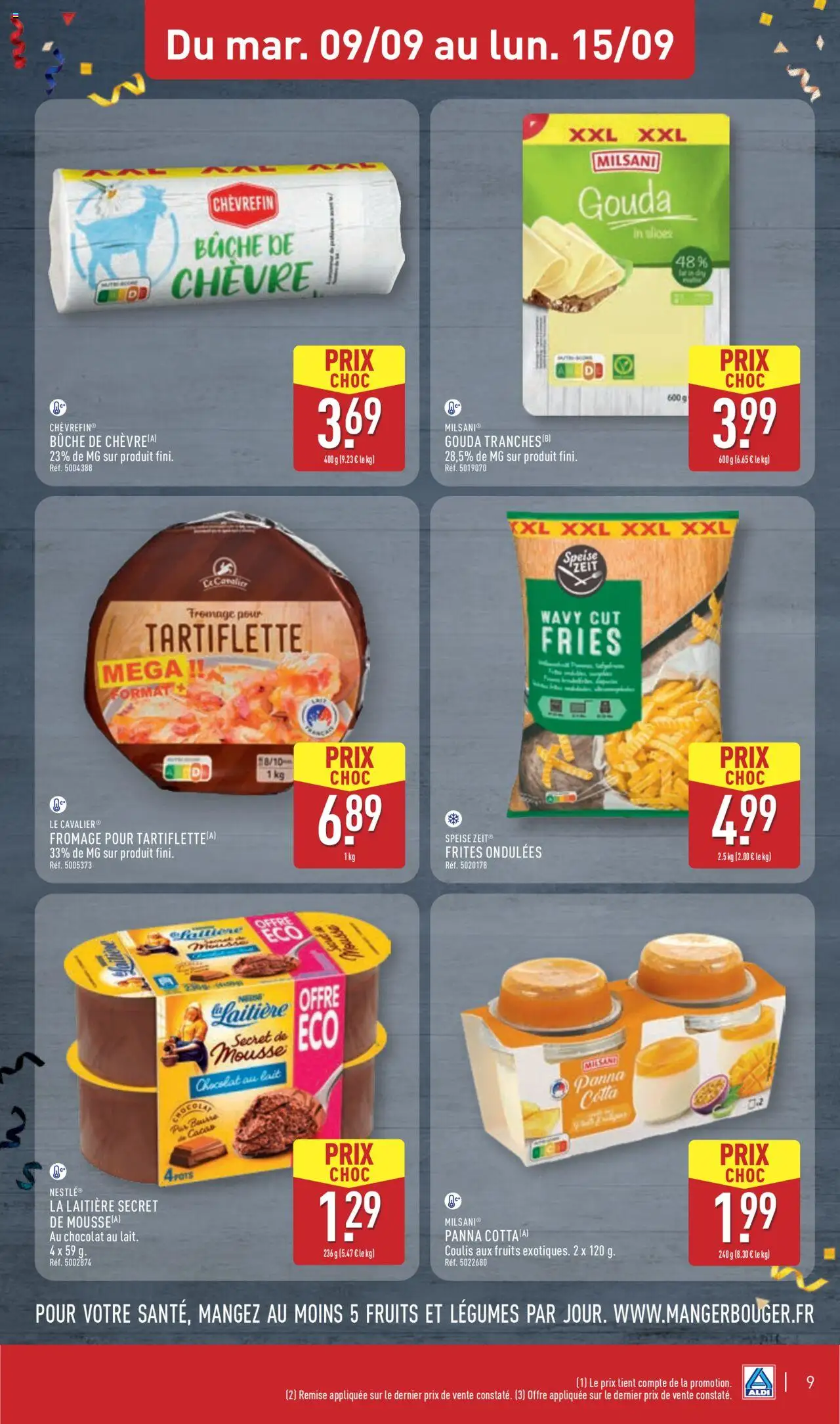  | Page: 12 | Produits: Mousse, Tartiflette, Lait, Gouda