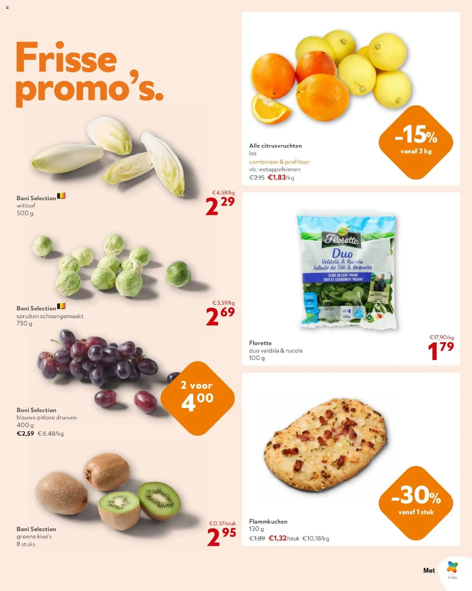 {H1} | Pagina: 7 | Producten: Salade, Druiven, Kiwi's, Rucola