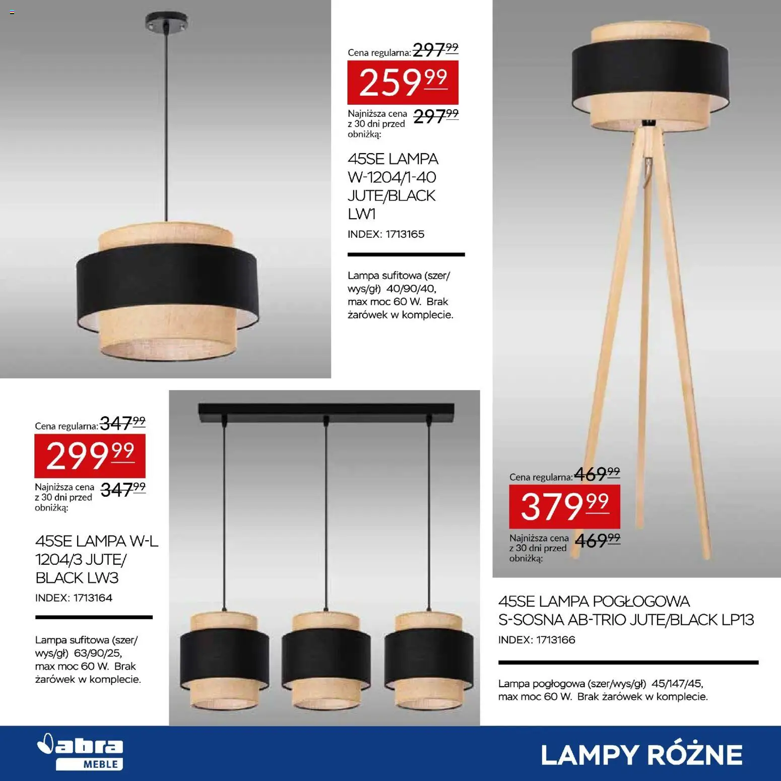 Abra meble Gazetka od 20.02.2026 | Strona: 6 | Produkty: Lampa