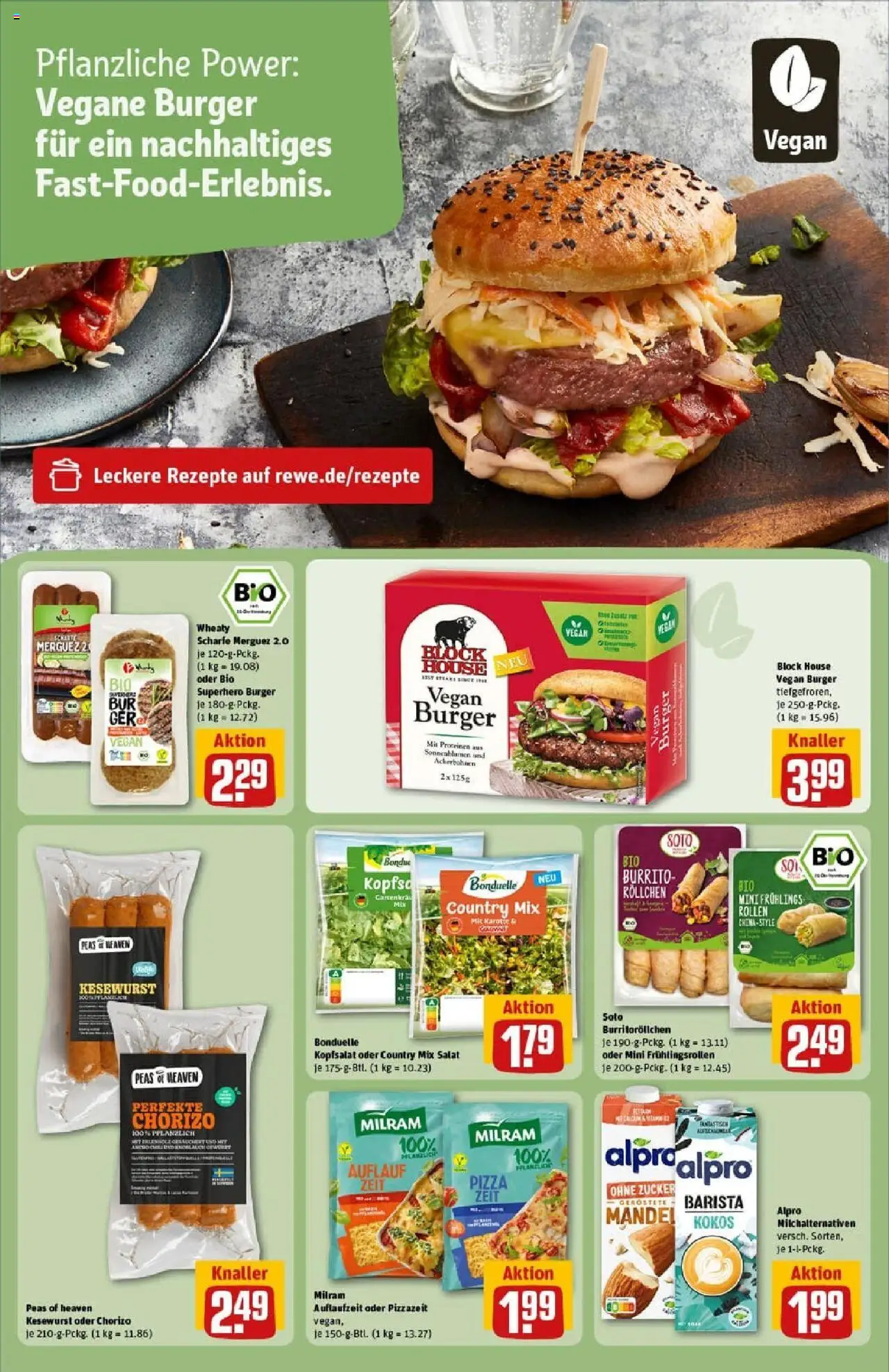 Rewe prospekt Bielefeld	 – gültig ab 19.10.2025 | Seite: 19 | Produkte: Alpro, Pizza, Karotte, Salat