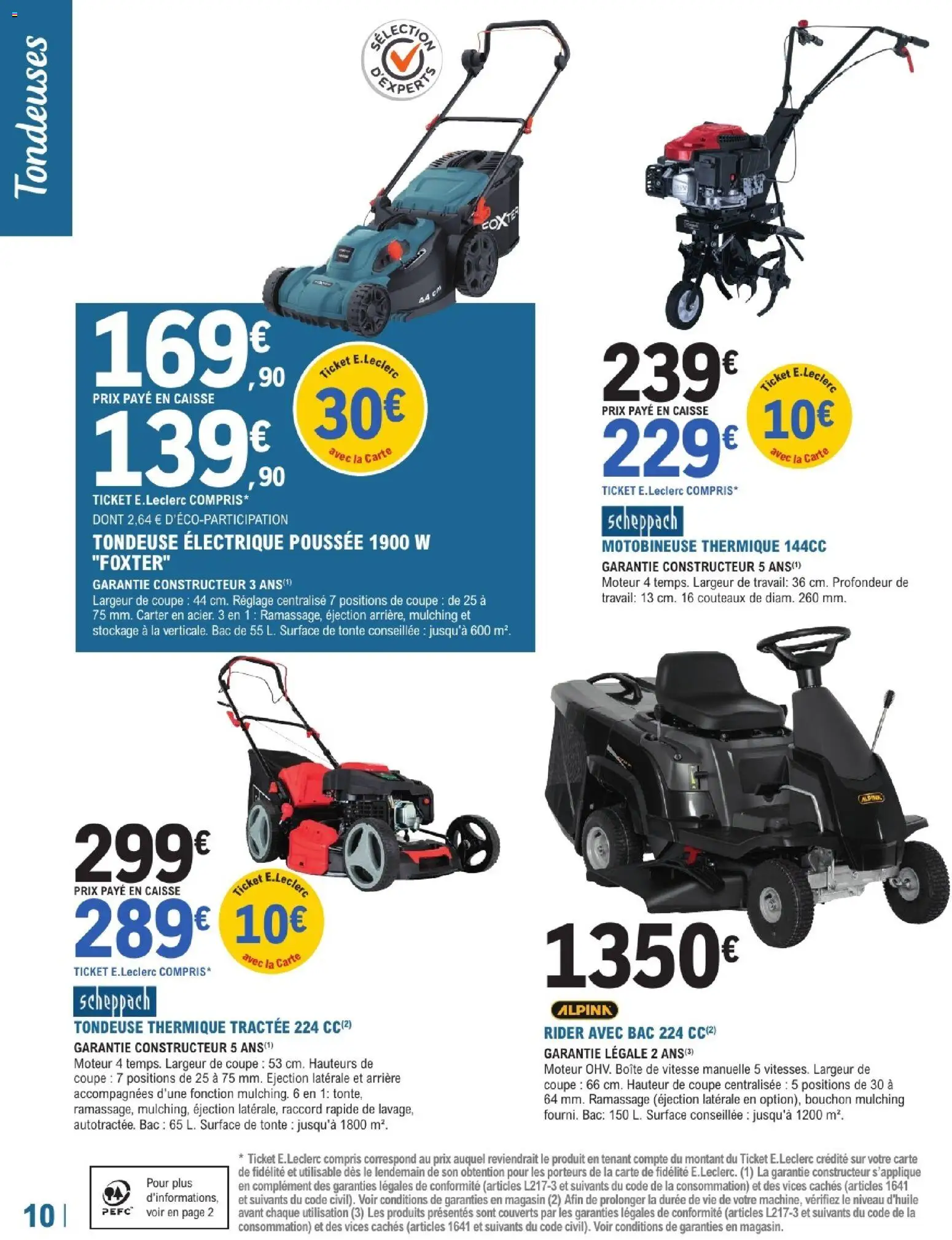 {H1} | Page: 10 | Produits: Tondeuse