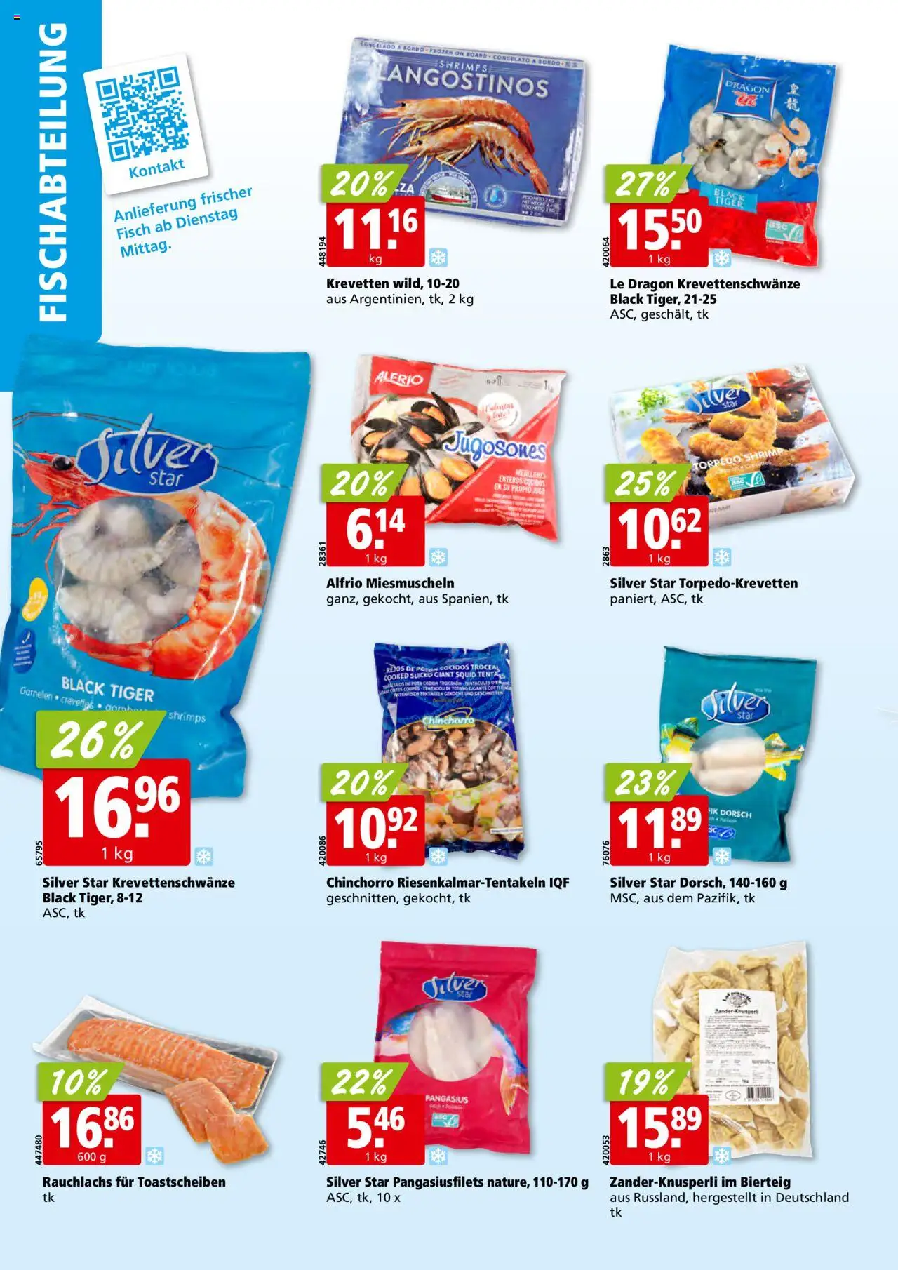 Aligro Aktionen Schlieren, Gossau SG, Frauenfeld, Rapperswil-Jona, Sargans, Bern, Brüttisellen, Pratteln, Emmen, Spreitenbach – gültig ab 15.09.2025 | Seite: 4 | Produkte: Fisch