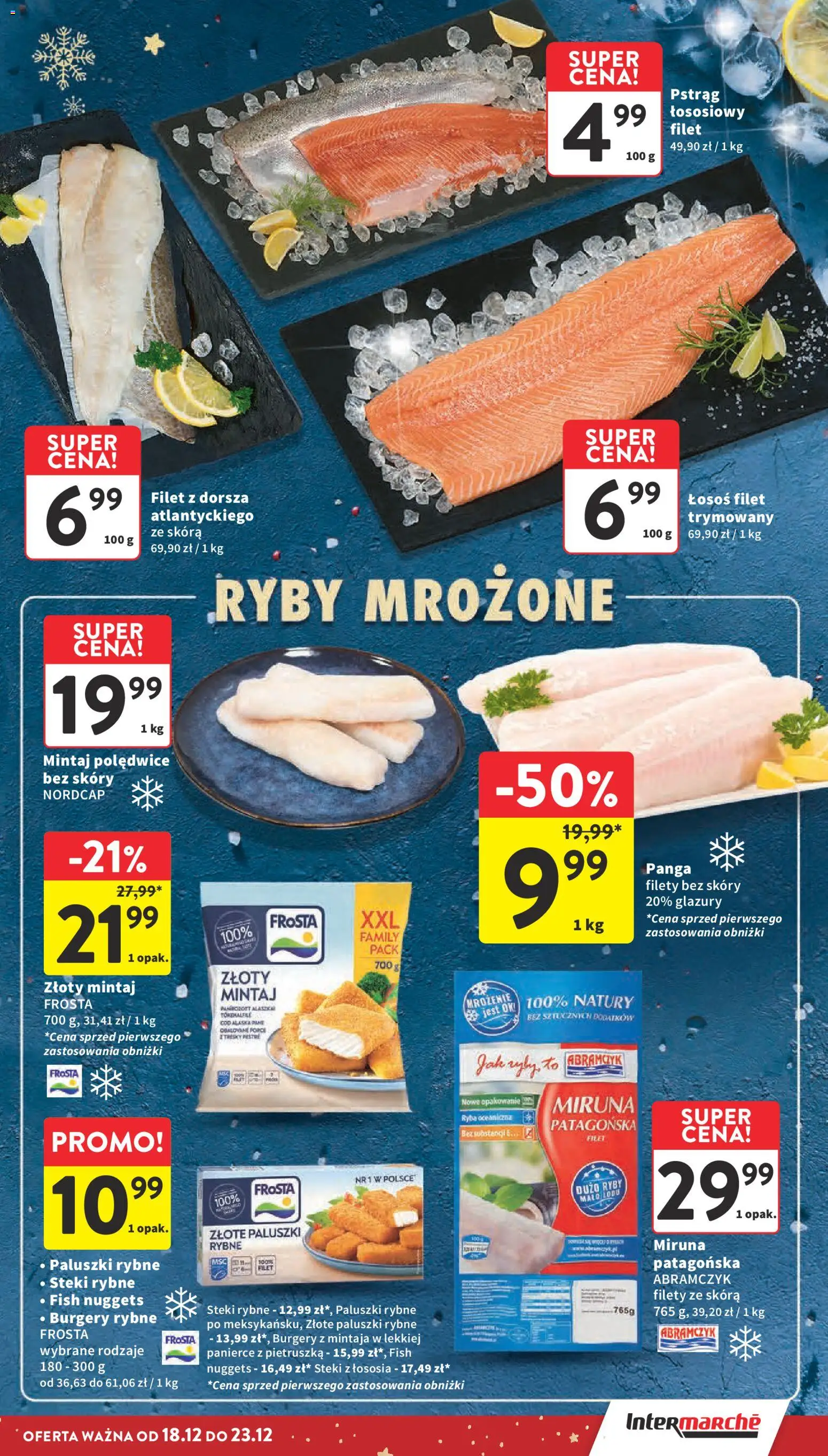 Intermarche Gazetka od 18.12.2025 | Strona: 15 | Produkty: Pietruszka, Pstrąg łososiowy, Paluszki rybne, Ryby