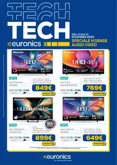 Anteprima del volantino Euronics Hisense catalogo valido a partire dal 02.12.2025