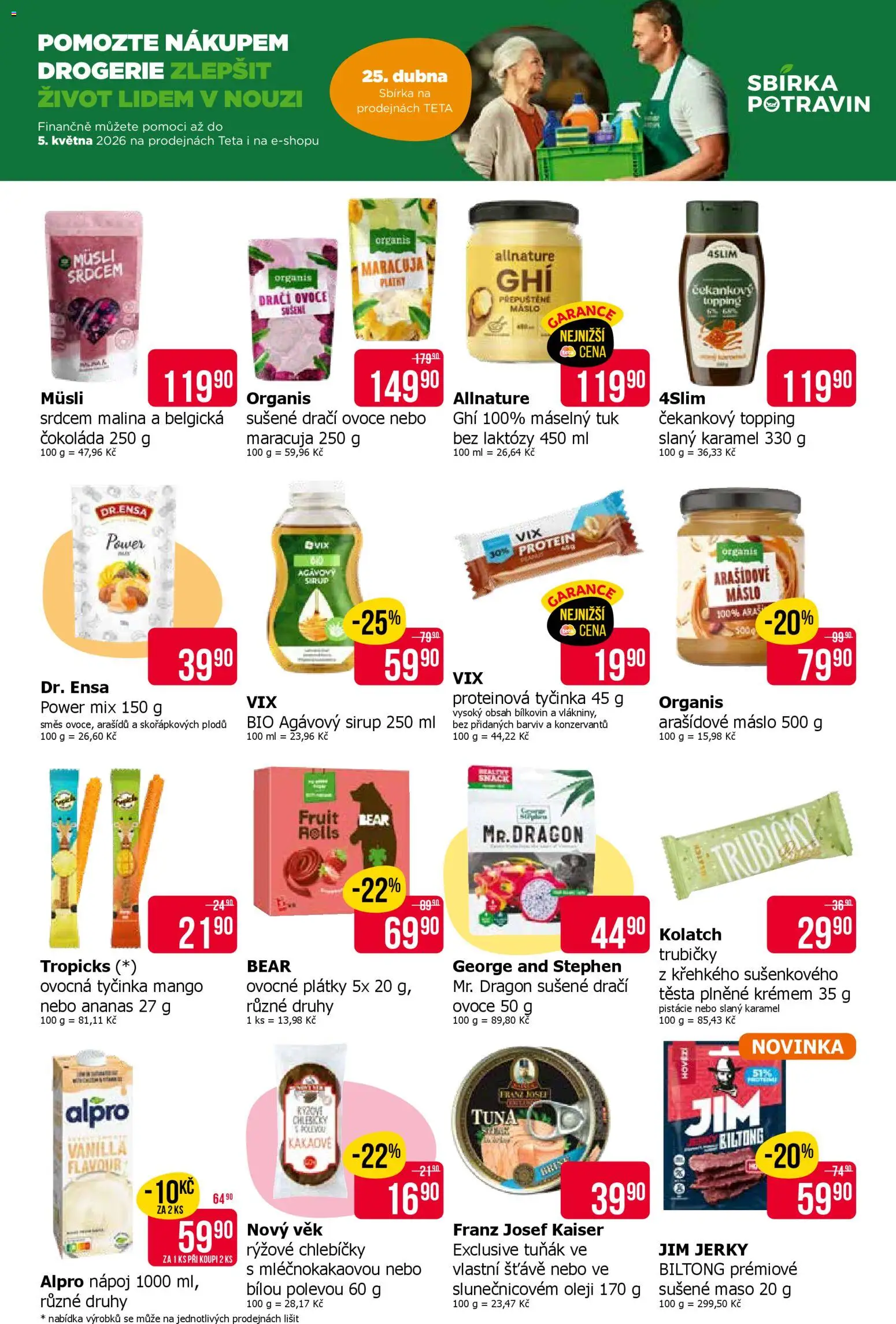 TETA Drogerie leták od 23.04.2026 | Strana: 13 | Produkty: Slaný karamel, Máslo, Maso, Jerky