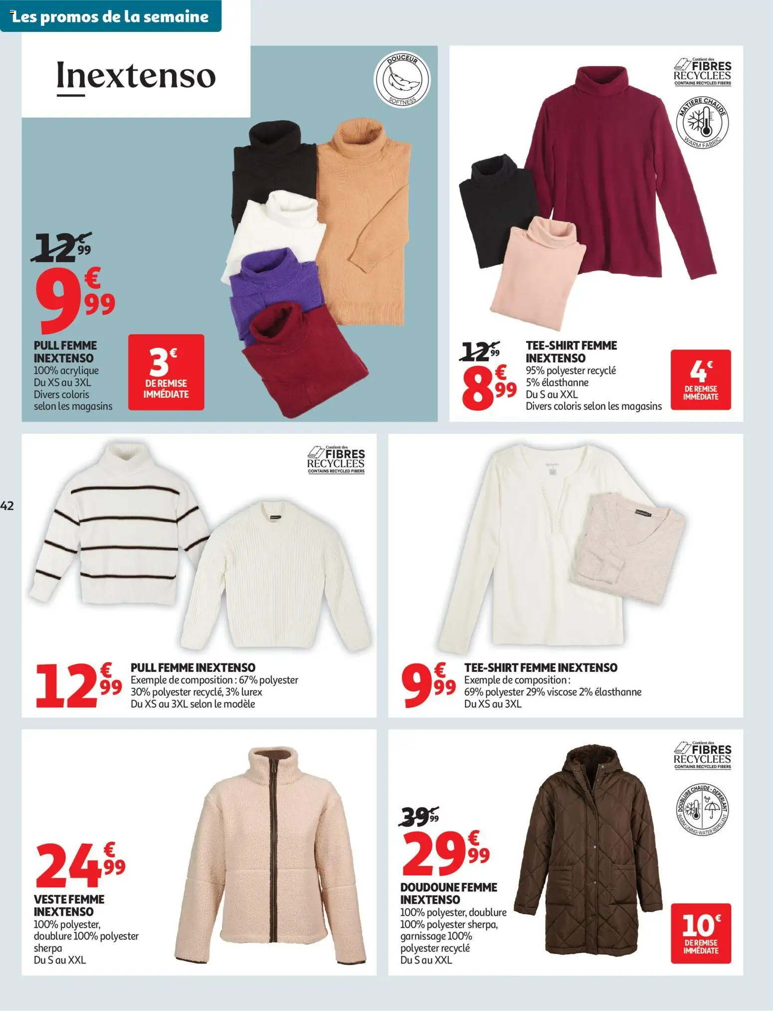 {H1} | Page: 42 | Produits: Doudoune femme, Pull, Veste, Doudoune