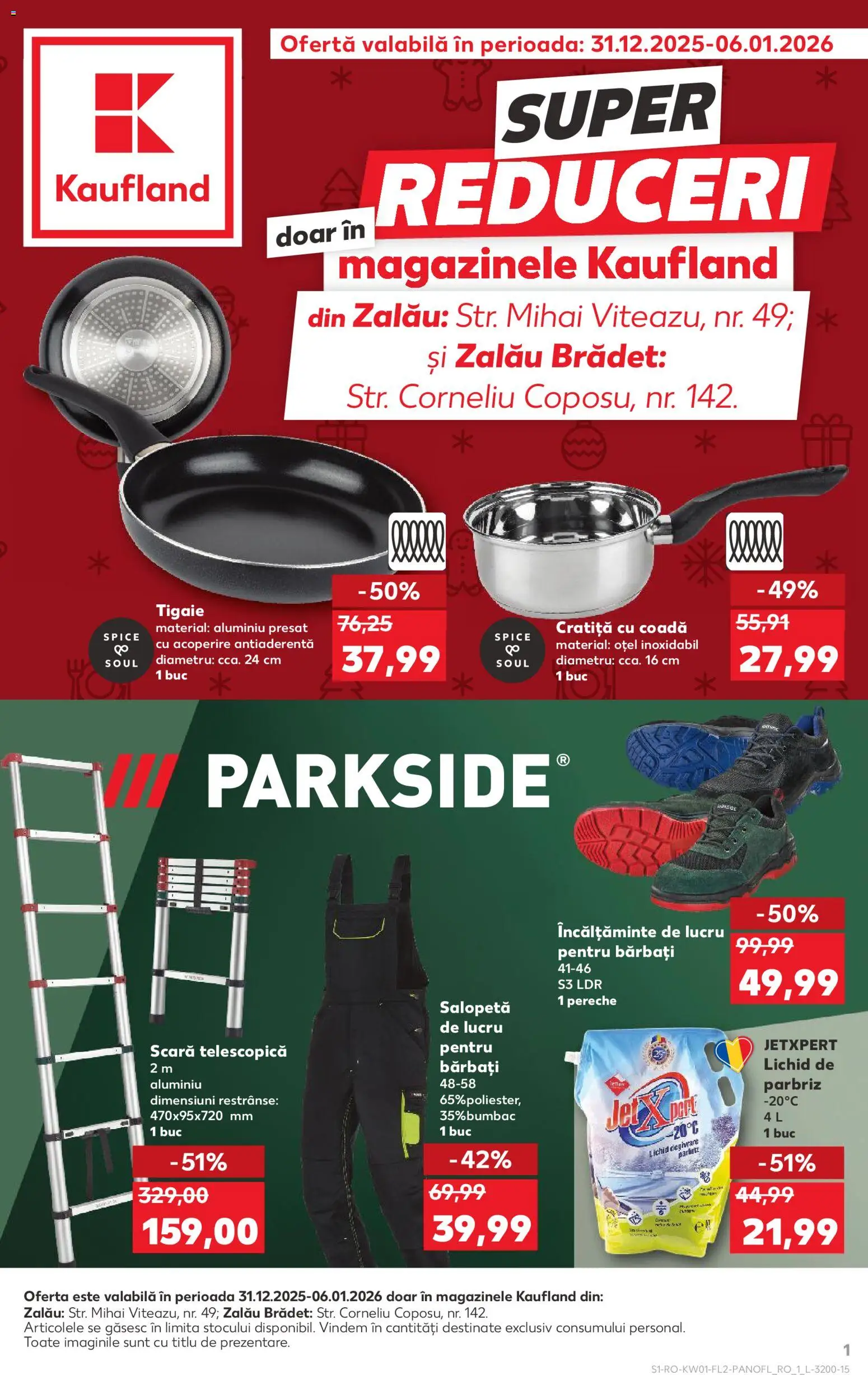 Kaufland RO akciós ujság - amely érvényes a következő dátumtól: 31.12.2025 | Oldal: 1 | Termékek: Parkside