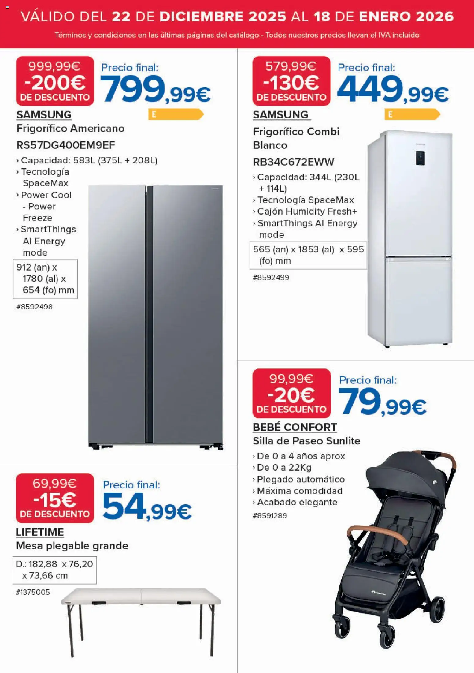 Costco catálogo │ válido desde el 22.12.2025 | Página: 9 | Productos: Combi, Mesa, Silla