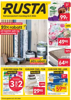 Forhåndsvisning av Rusta kundeavis gyldig fra 16.02.2026