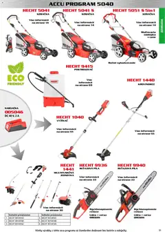 Hecht leták platný od 30.10.2025 | Strana: 51 | Produkty: Krovinorez, Reťazová píla, Kosačka, Píla