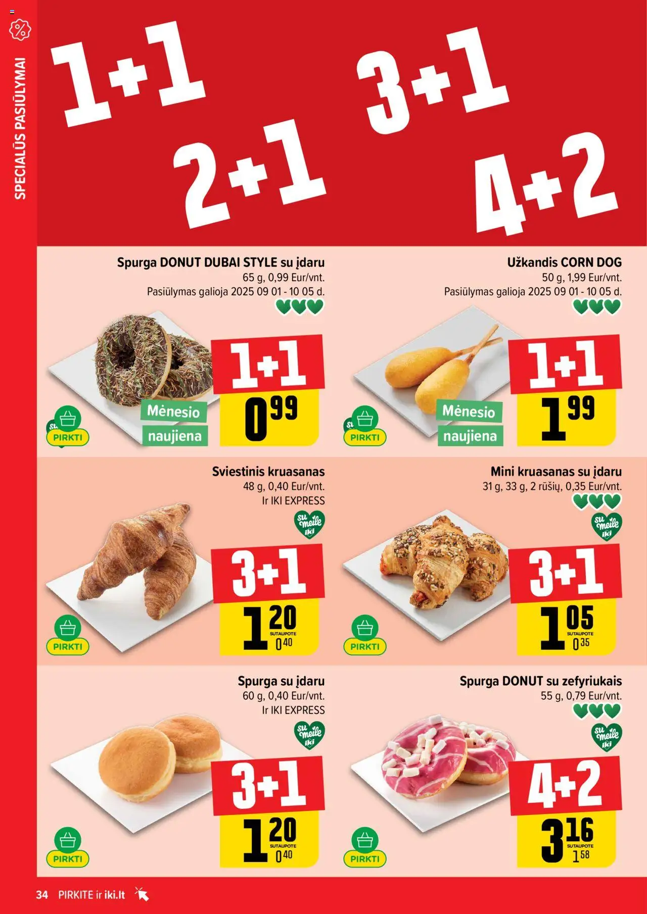 IKI akcijos nuo 08.09.2025 | Puslapis: 34 | Prekių: Spurga